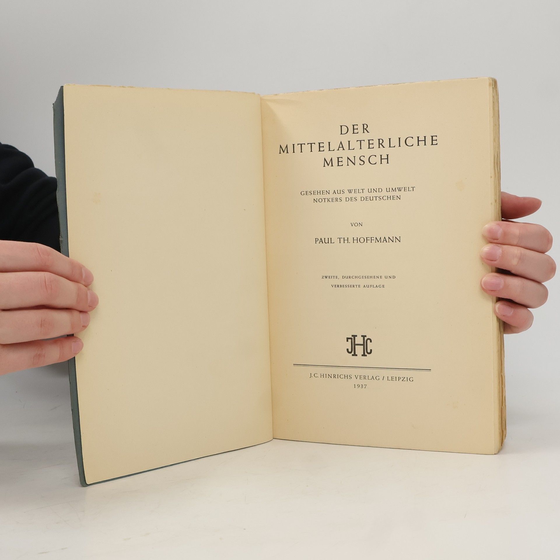 Paul Th. Hoffmann Der Mittelalterliche Mensch
