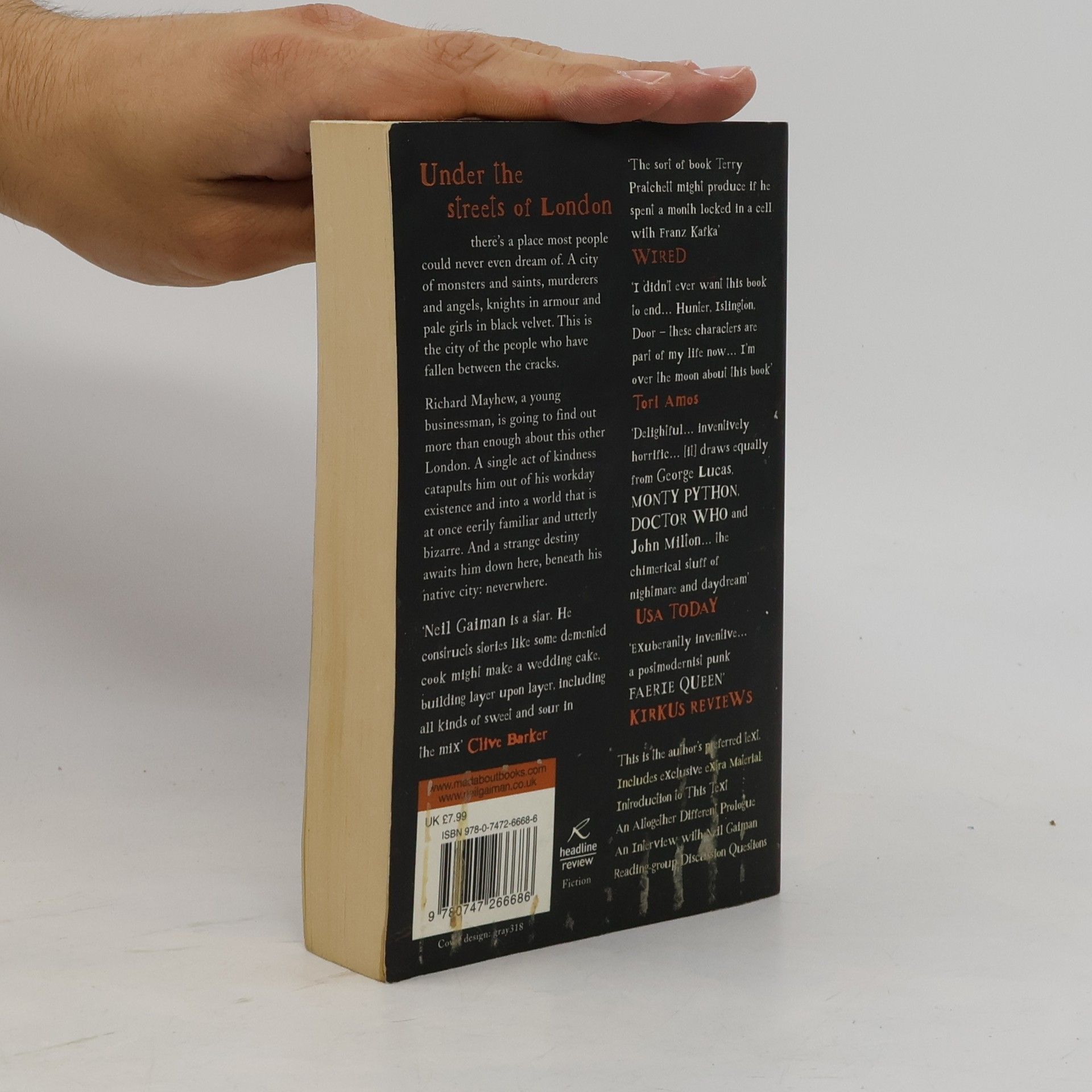 Neil Gaiman Neverwhere : the author's preferred text