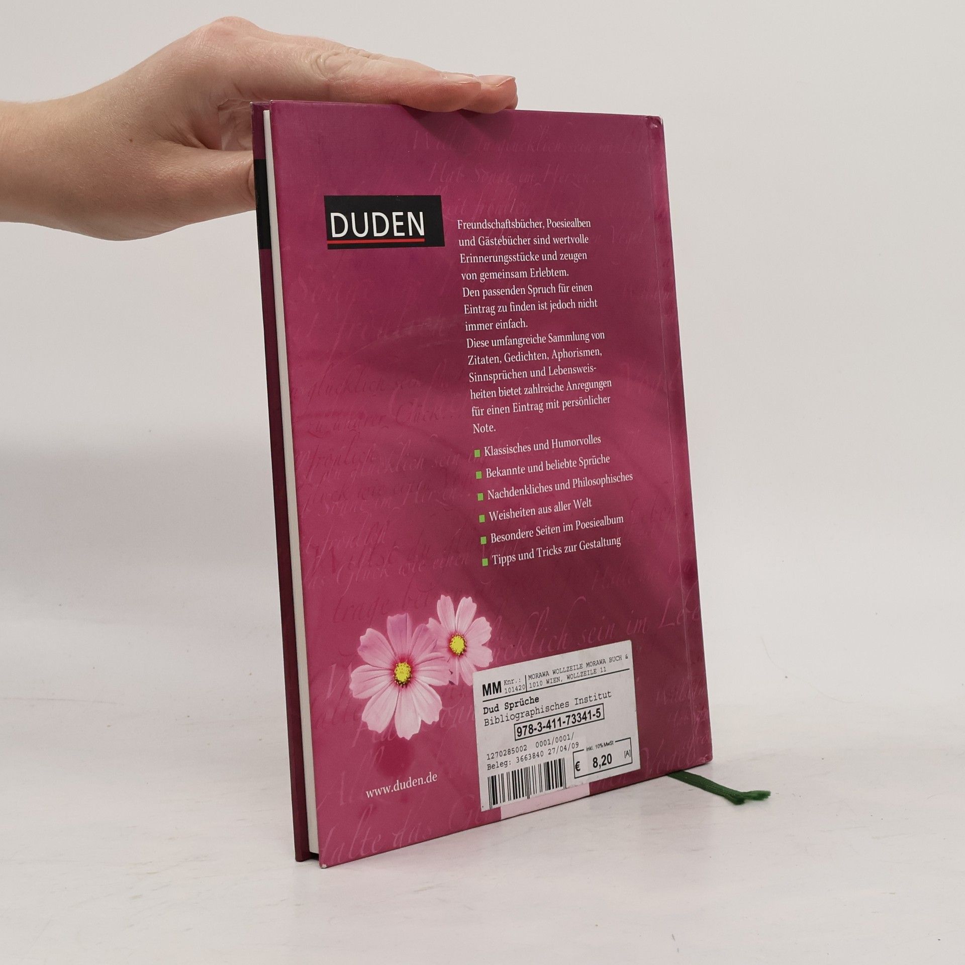 Sylvia Schmitt Duden, Sprüche für Freundschaftsbuch, Poesiealbum, Gästebuch