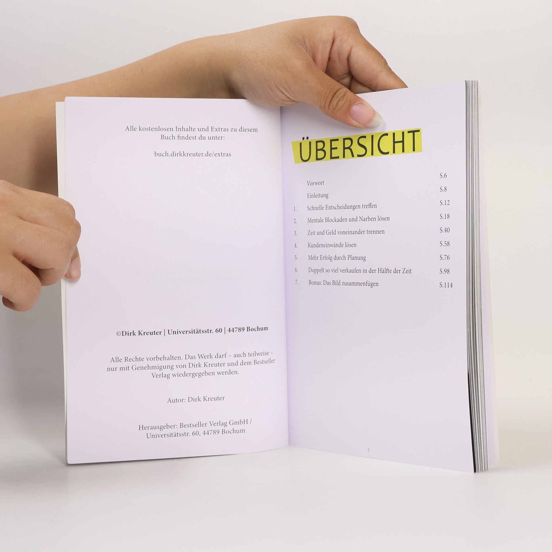 Dirk Kreuter Entscheidung. Erfolg