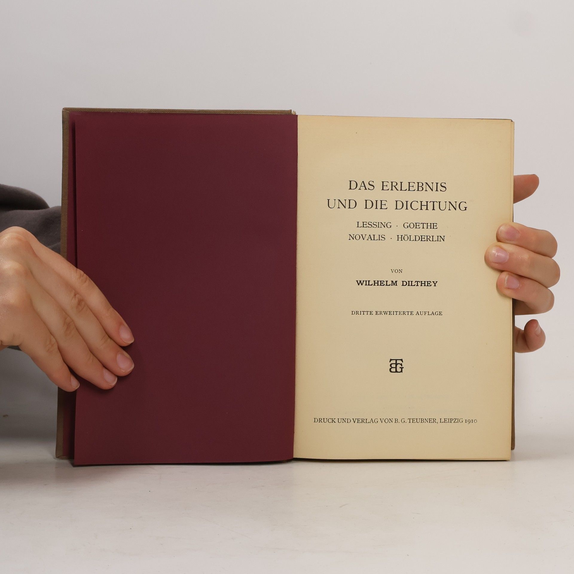 Wilhelm Dilthey Das Erlebnis und die Dichtung