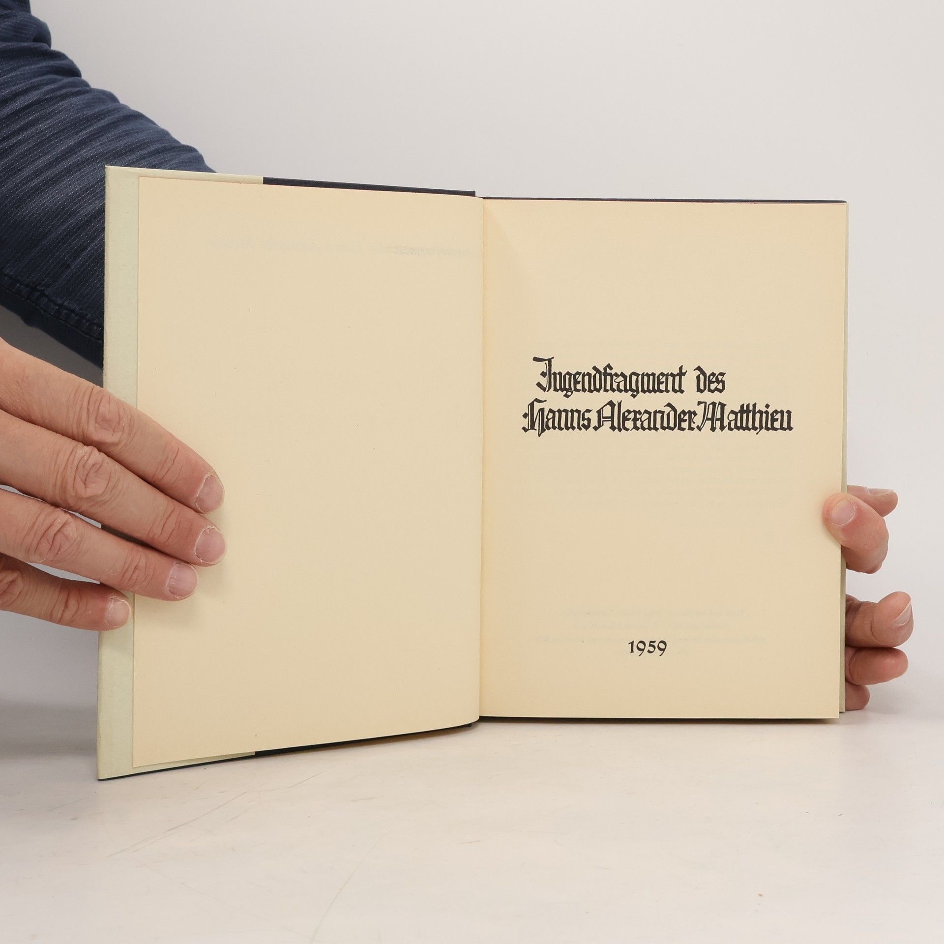 Collectif d'auteurs Jugendfragment des Hanns Alexander Matthieu