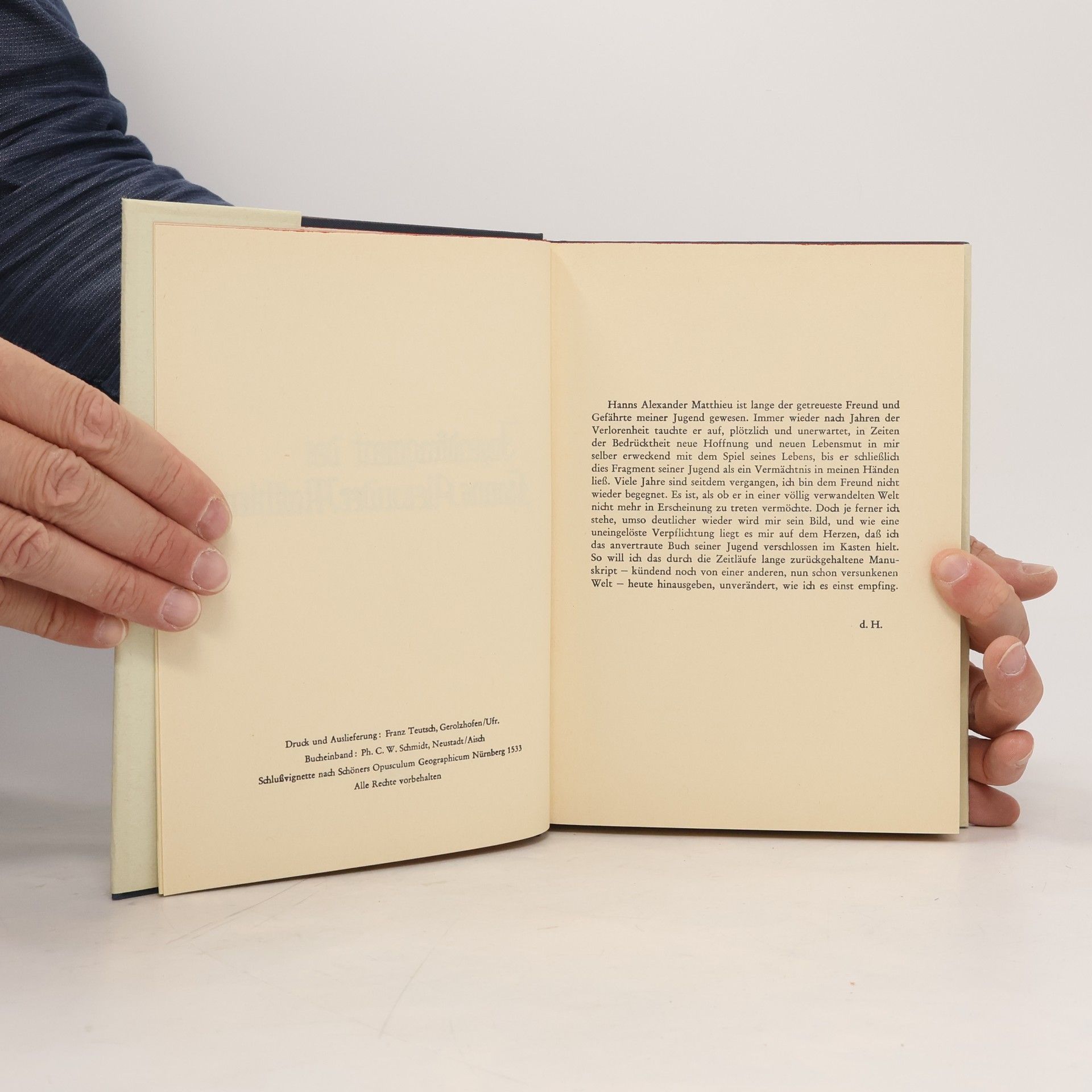 Collectif d'auteurs Jugendfragment des Hanns Alexander Matthieu