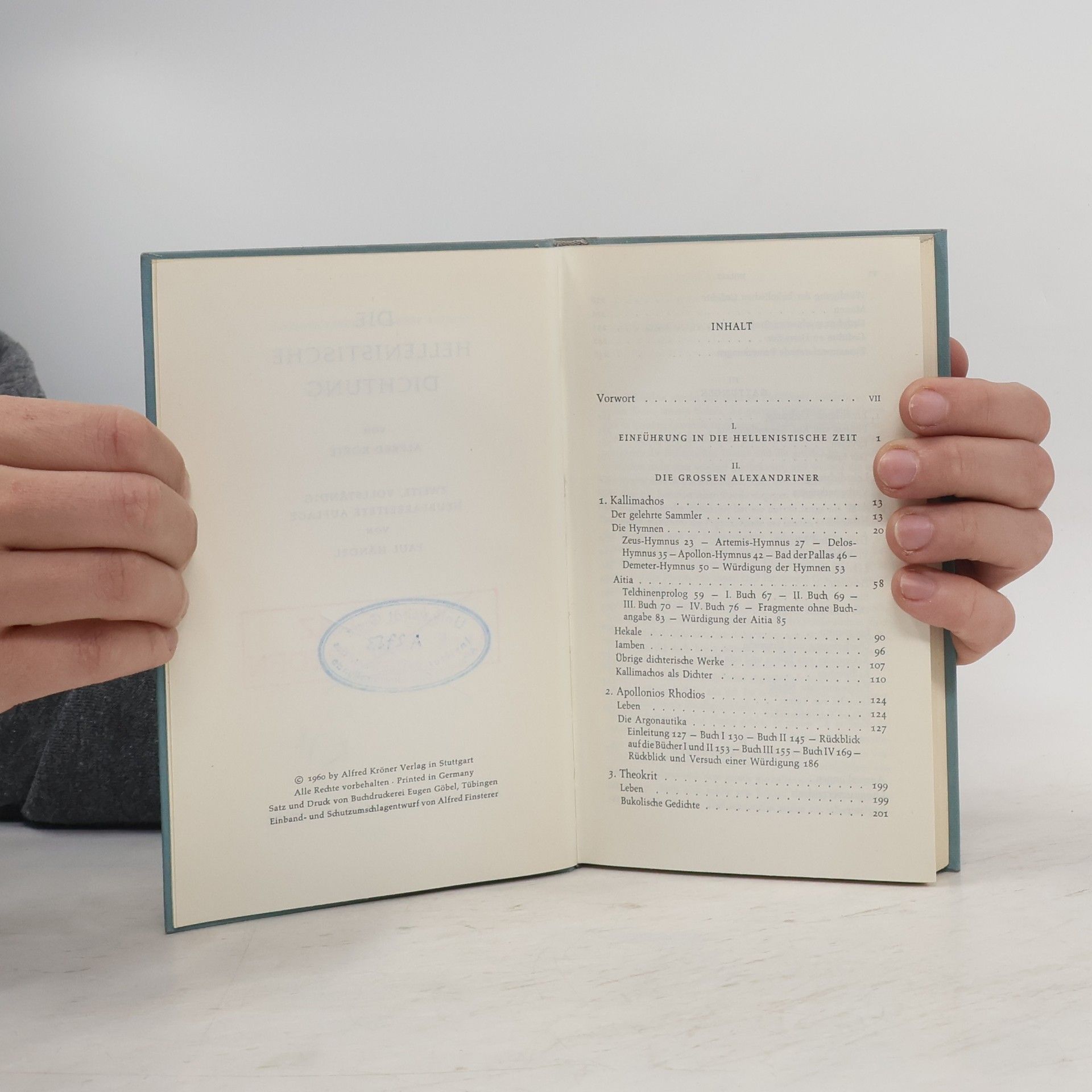 Alfred Körte Die Hellenistische Dichtung