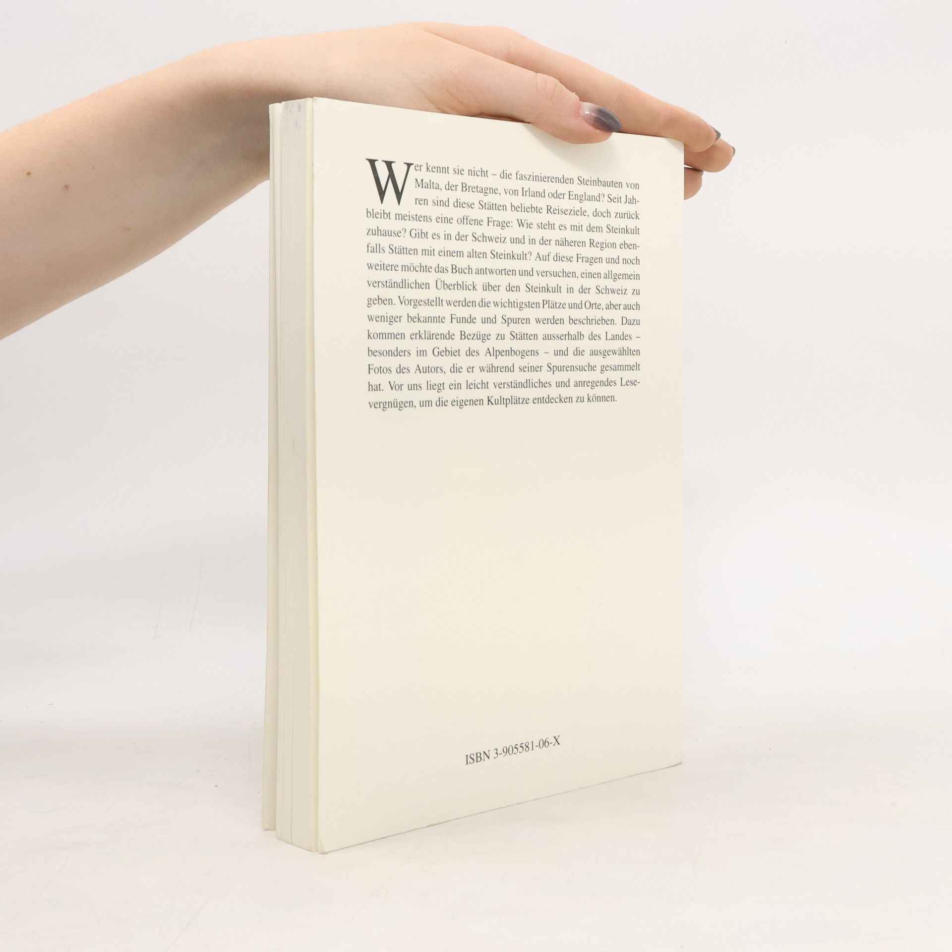 Yves Schumacher Steinkultbuch Schweiz