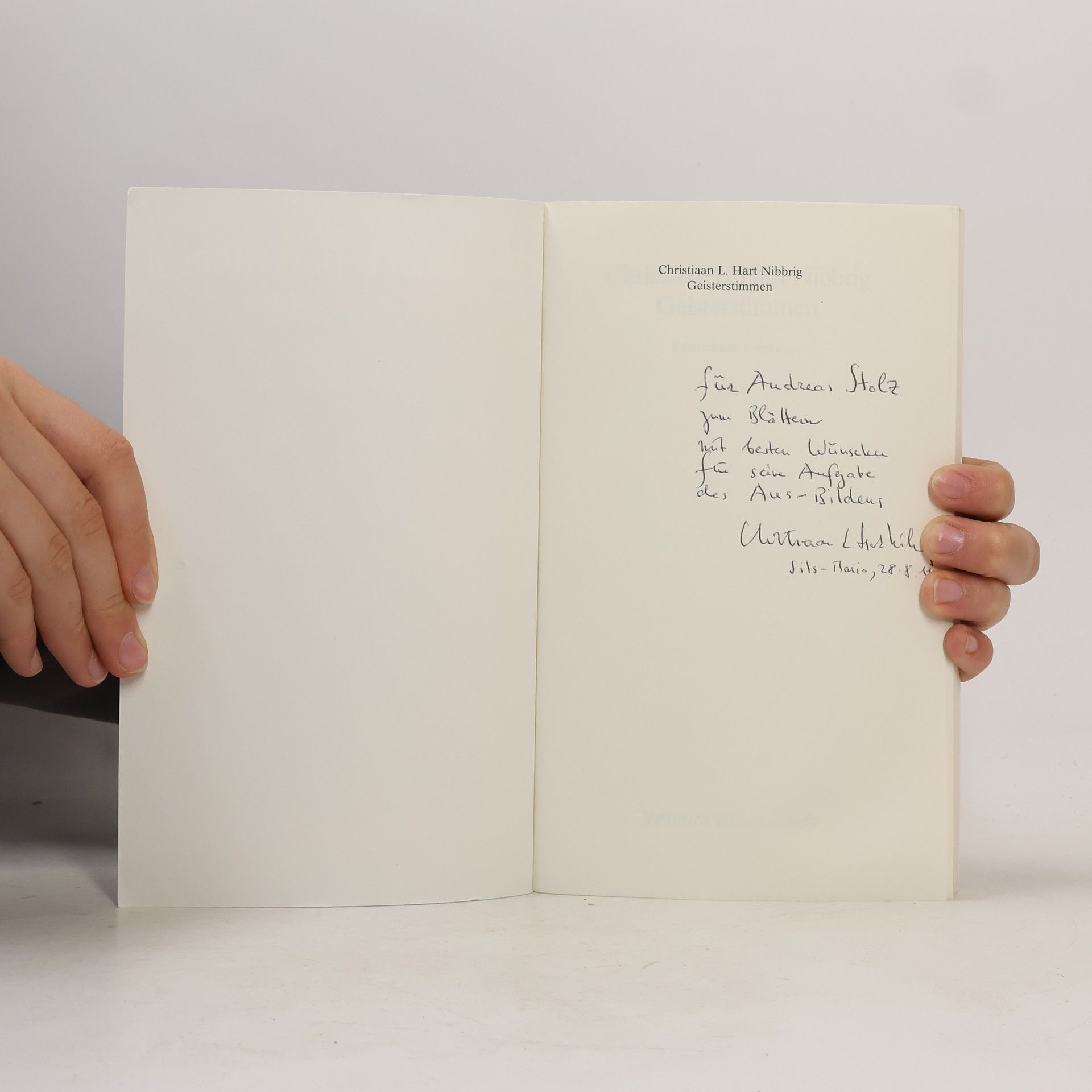 Christiaan L. Hart Nibbrig Geisterstimmen