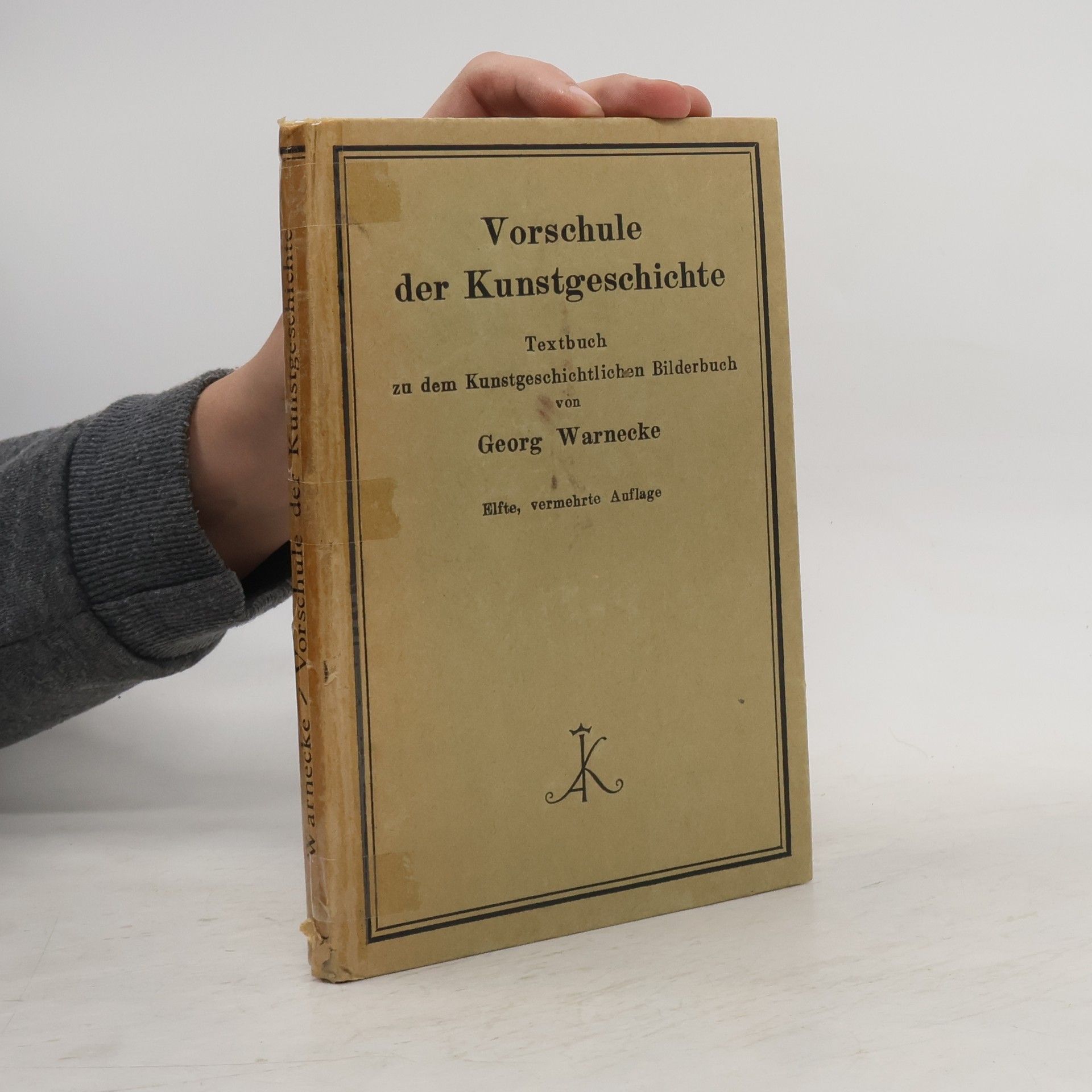 Georg Warnecke Vorschule der Kunstgeschichte