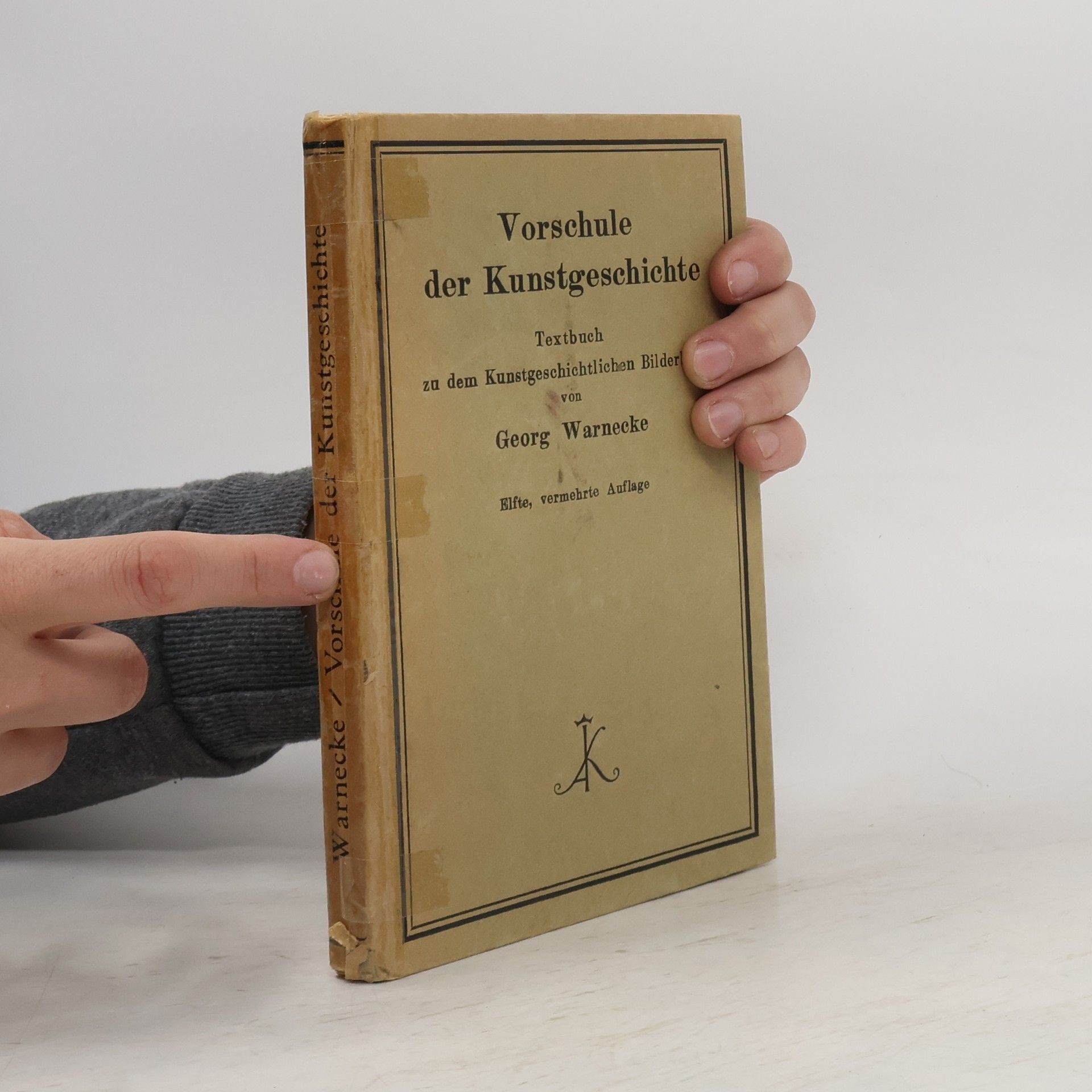Georg Warnecke Vorschule der Kunstgeschichte