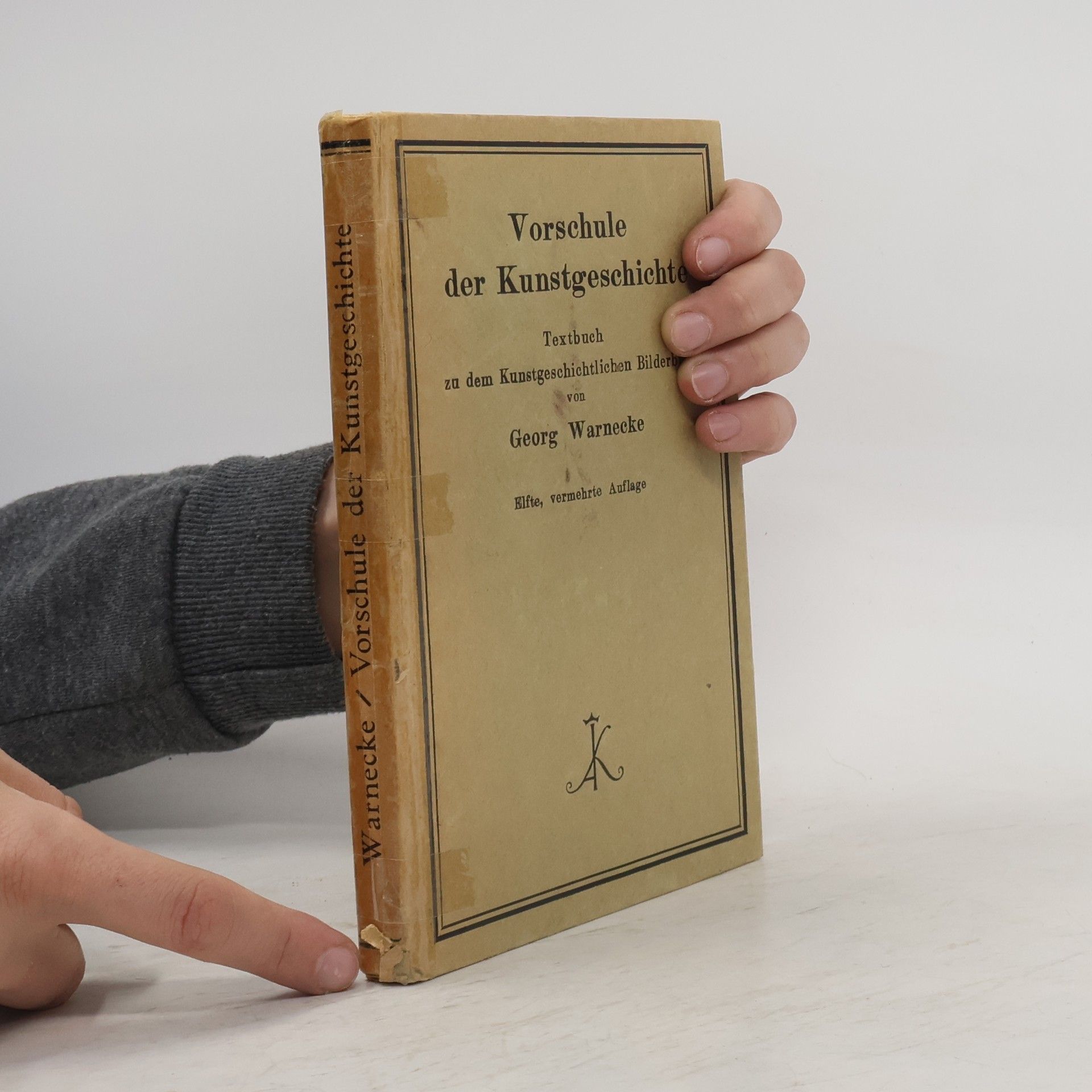 Georg Warnecke Vorschule der Kunstgeschichte