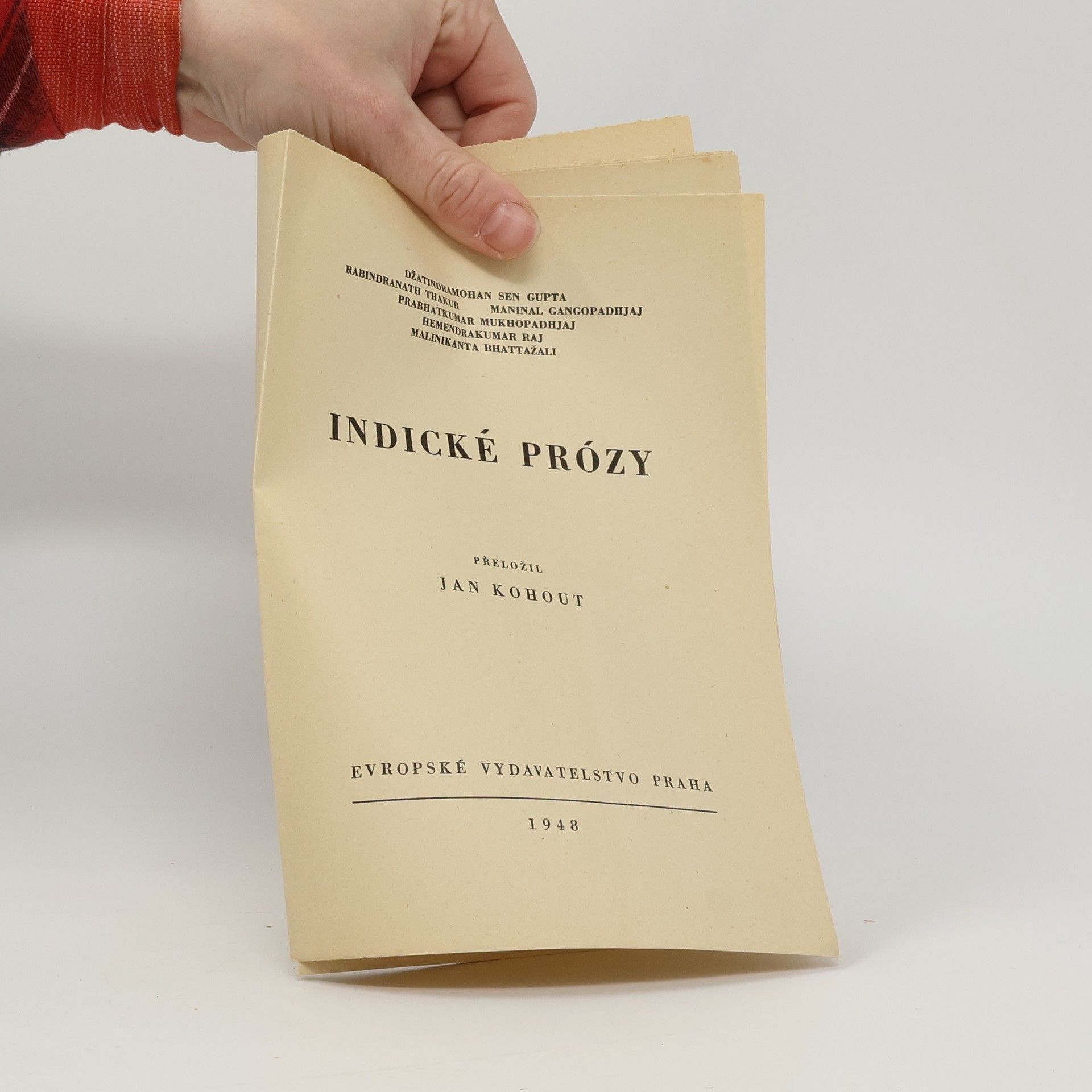 Jan Kohout Indické prózy