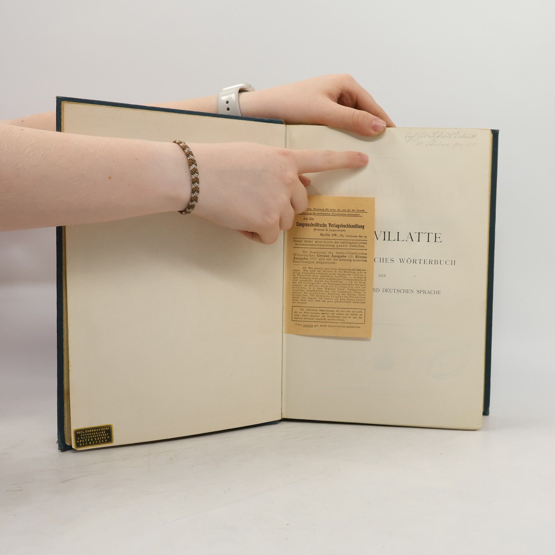 Karl Sachs Sachs-Villatte Enzyklopädisches Französisch-Deutsches und Deutsch-Französisches Wörterbuch