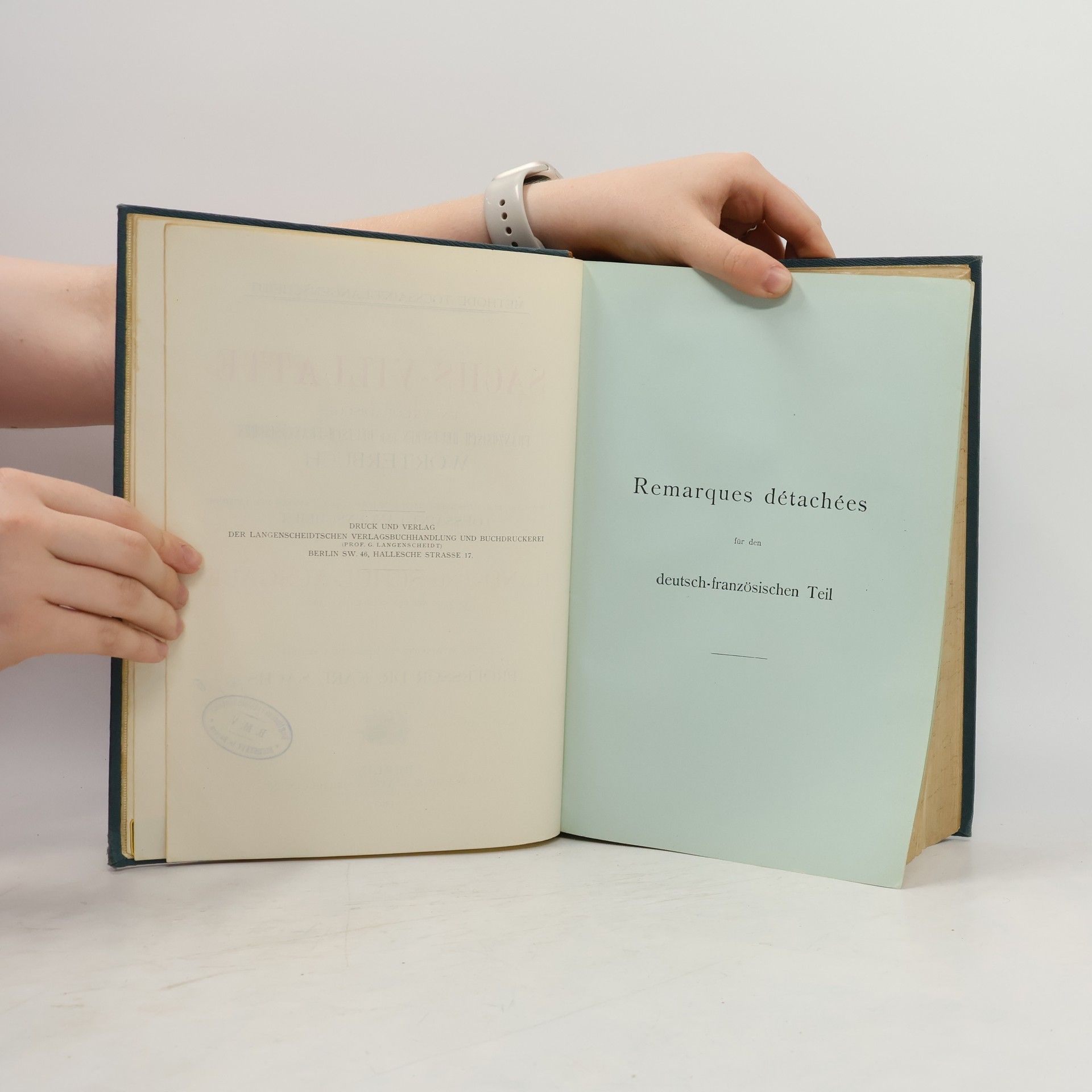 Karl Sachs Sachs-Villatte Enzyklopädisches Französisch-Deutsches und Deutsch-Französisches Wörterbuch