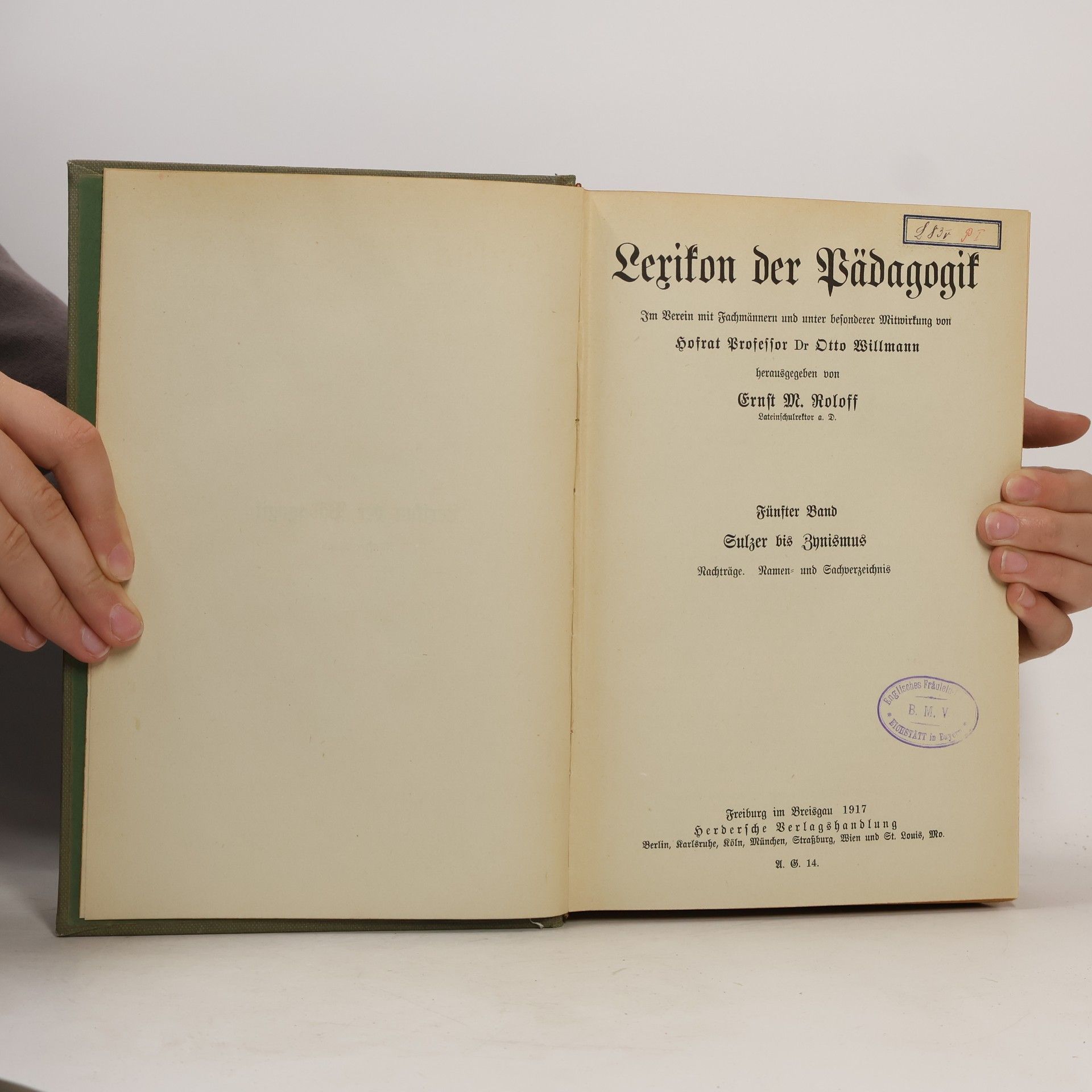 Ernst M. Roloff Lexikon der Pädagogik. Fünfter Band