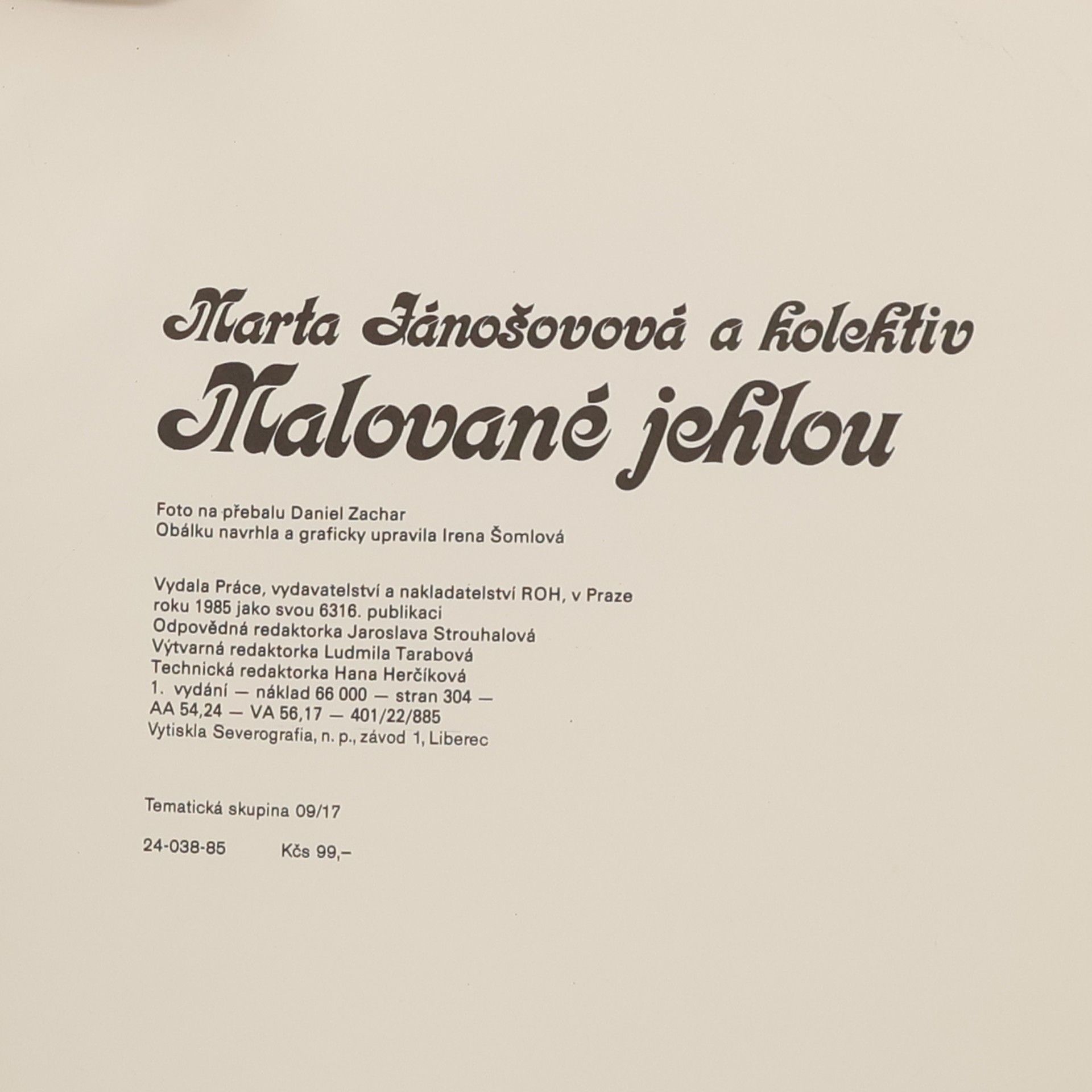 Marta Jánošovová Malované jehlou