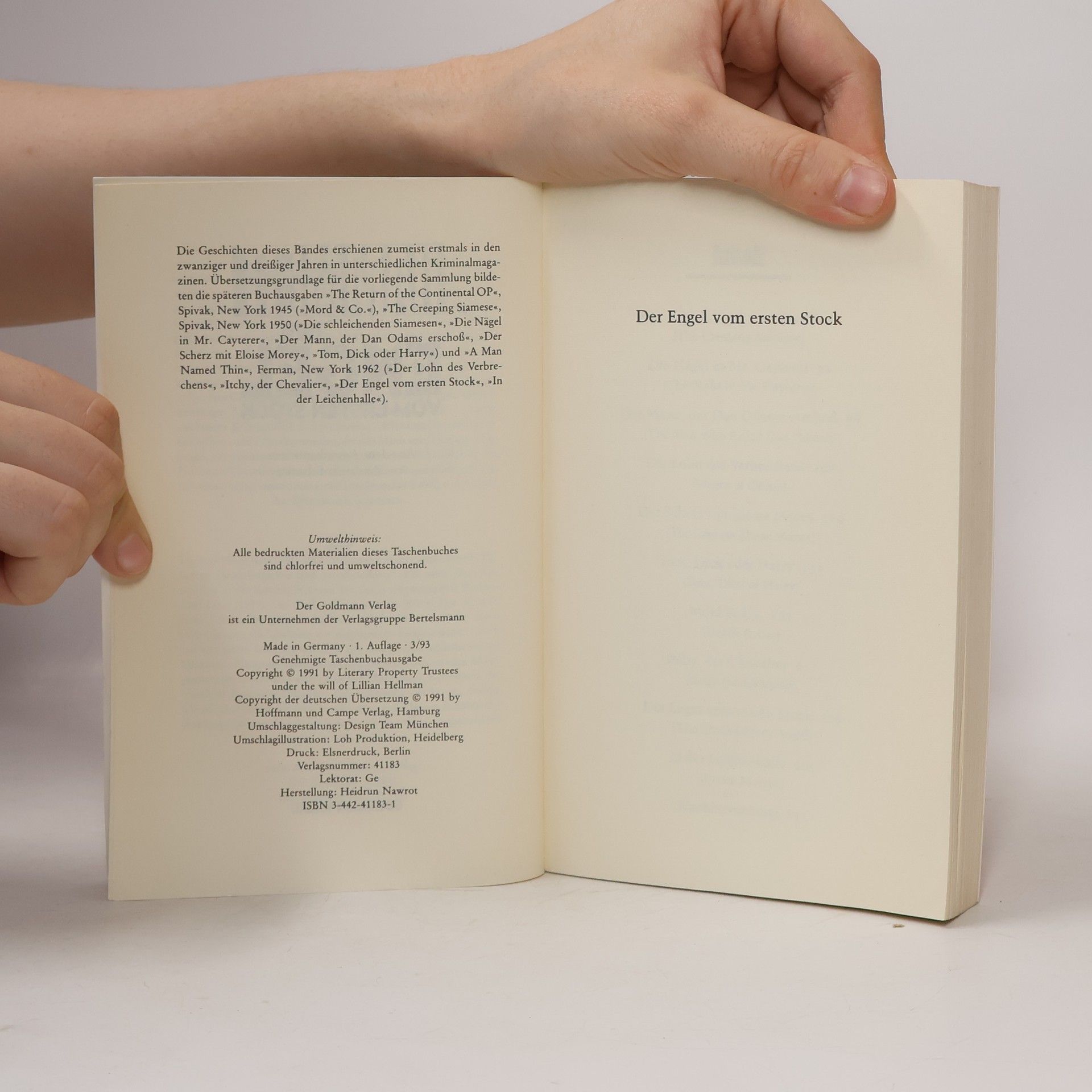 Dashiell Hammett Der Engel vom ersten Stock. Neu entdeckte Stories