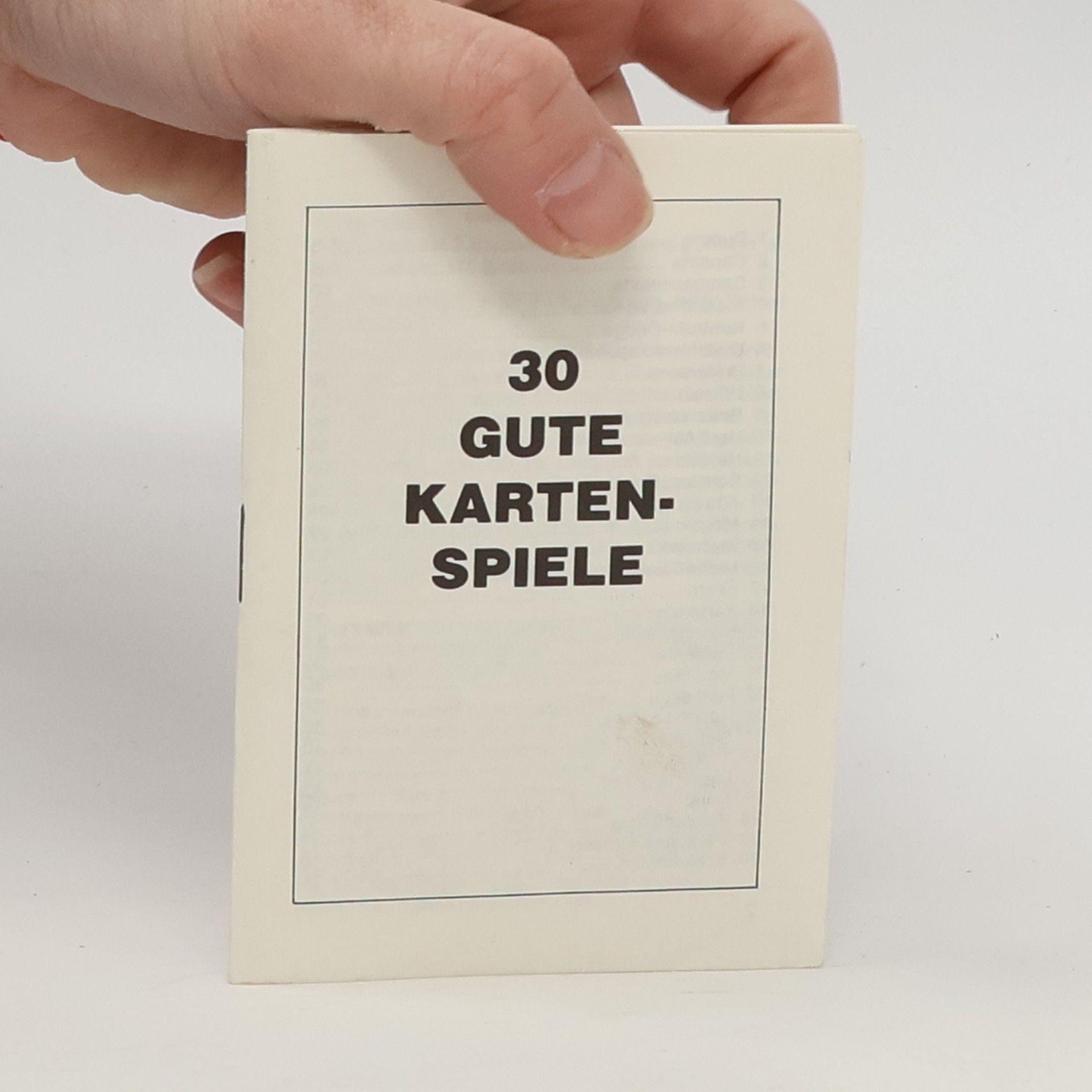 Collectif d'auteurs 30 Gute Kartenspiele