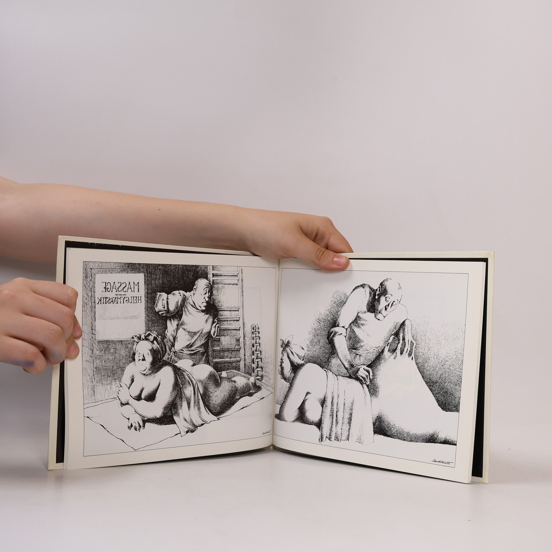 Claude Serre Humour noir et hommes en blanc