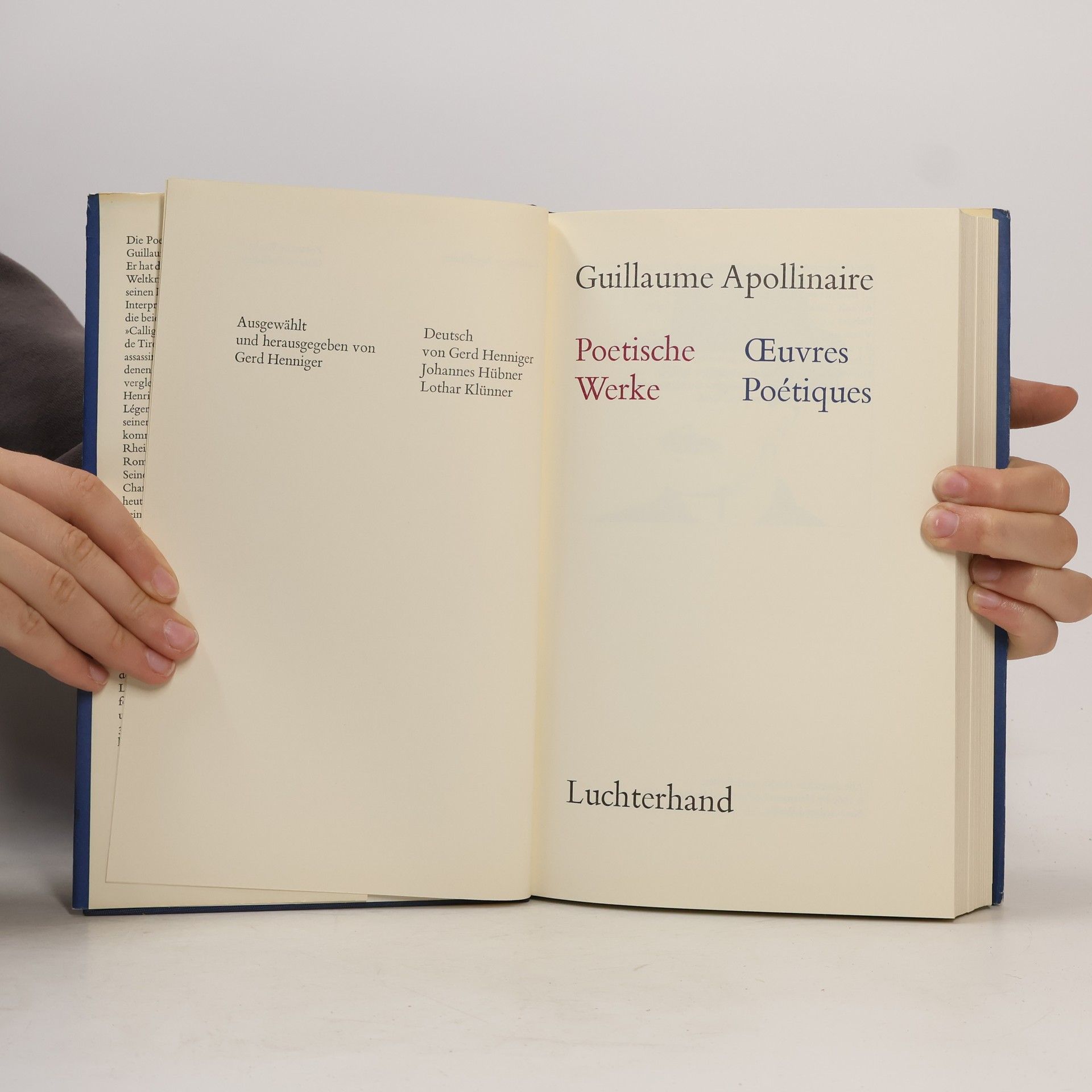 Guillaume Apollinaire Poetische Werke