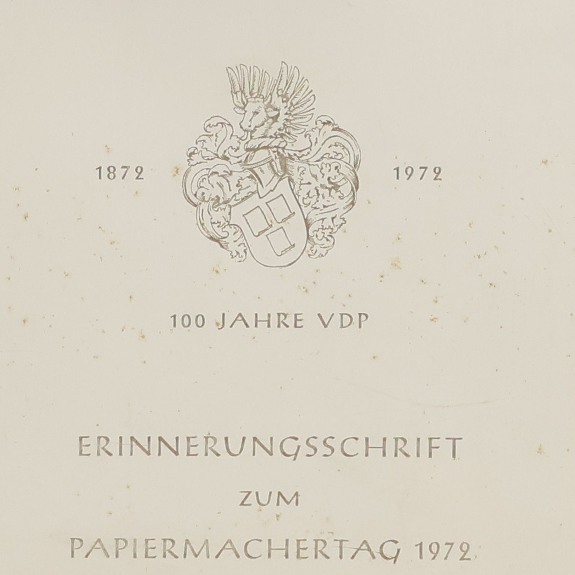 Autorenkollektiv Erinnerungsschrift zum Papiermachertag 1972