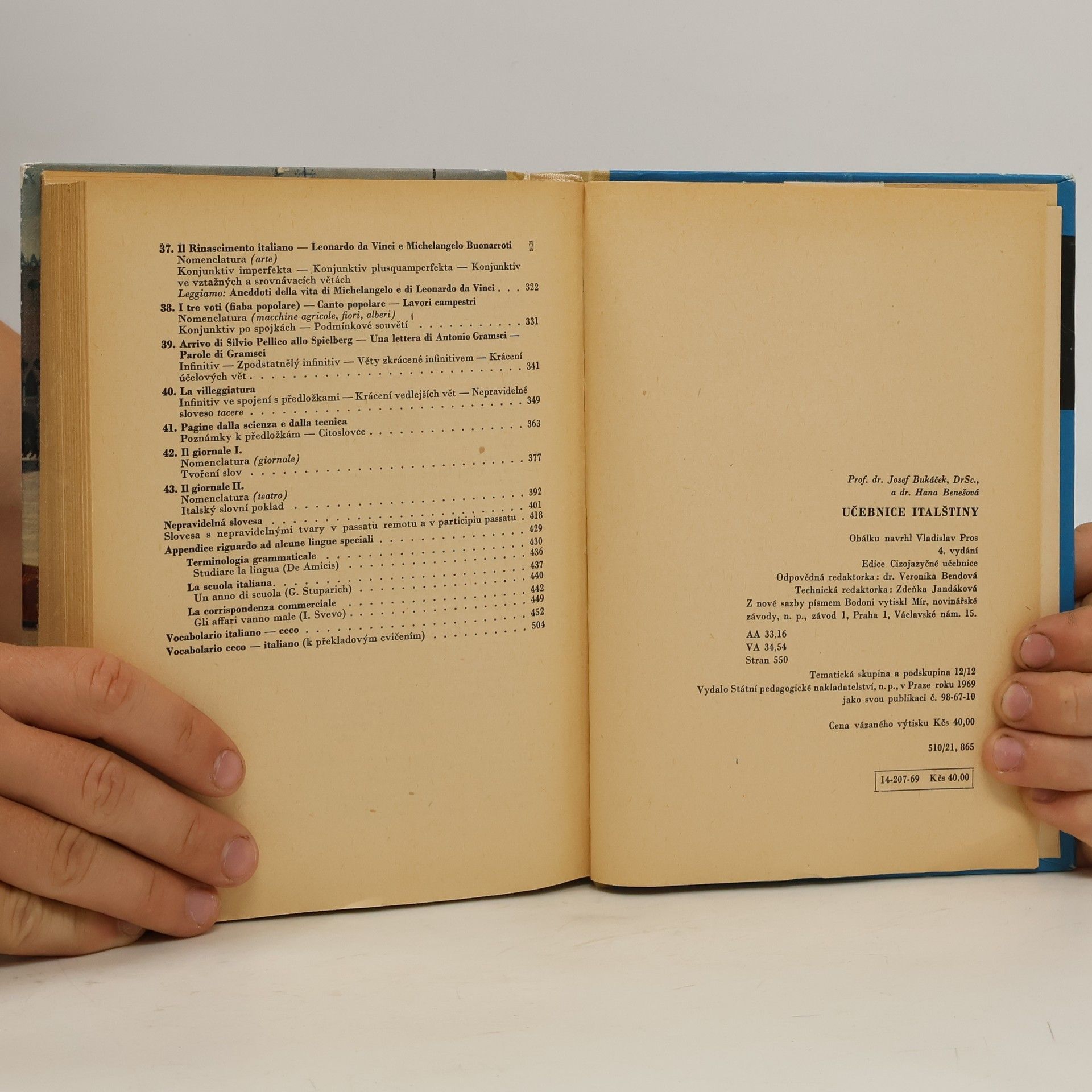 Josef Bukáček Učebnice italštiny