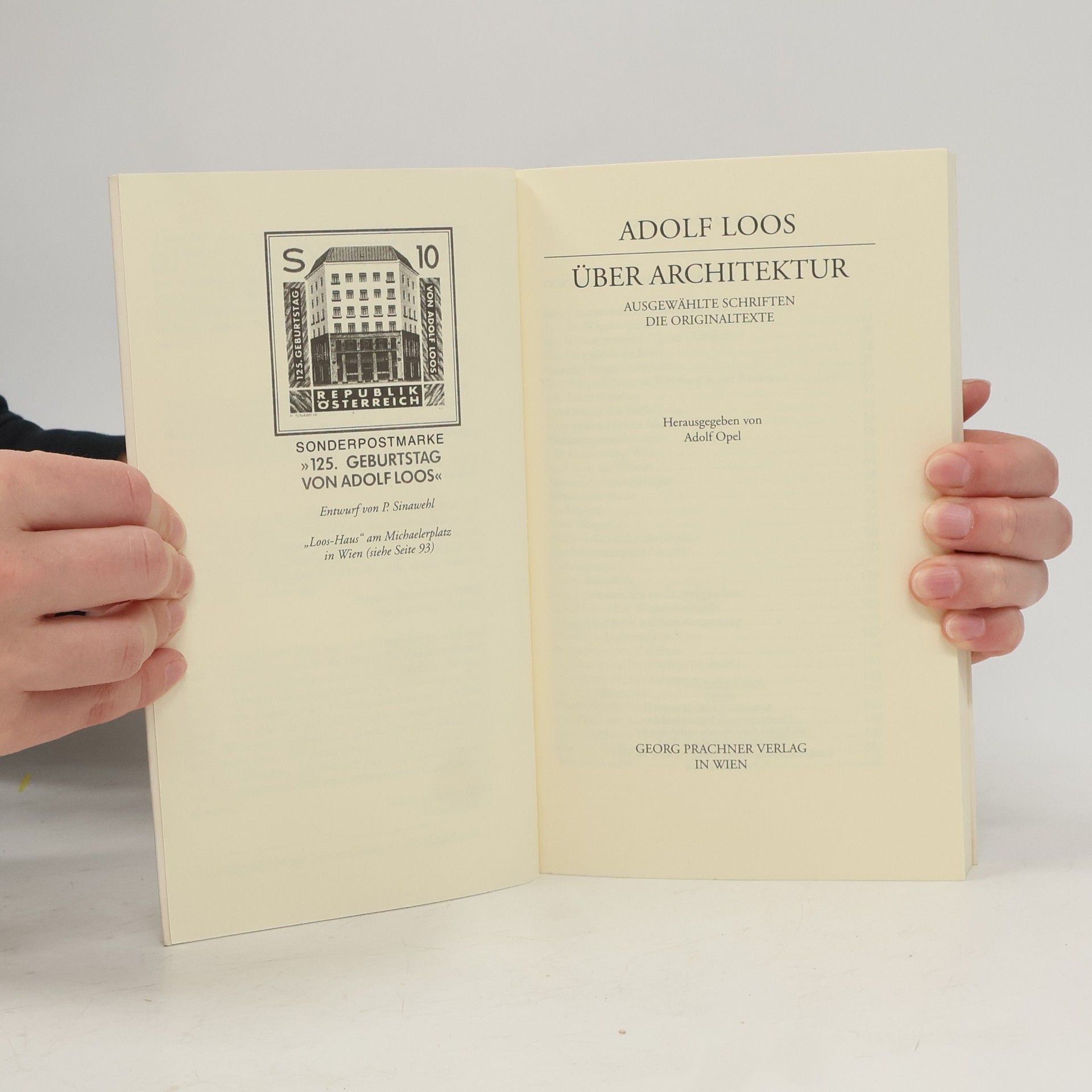 Adolf Loos Ueber Architektur