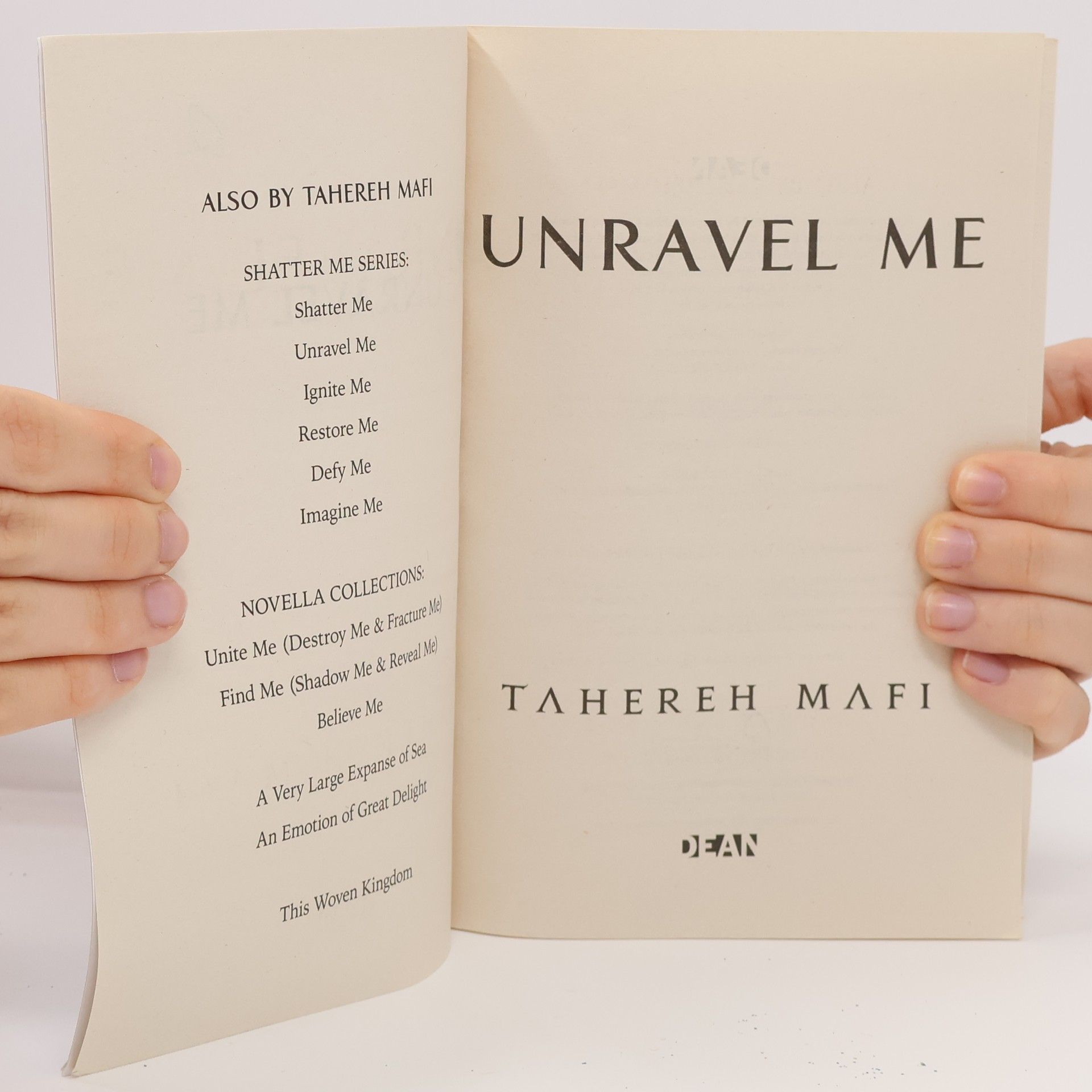Tahereh Mafi Unravel me