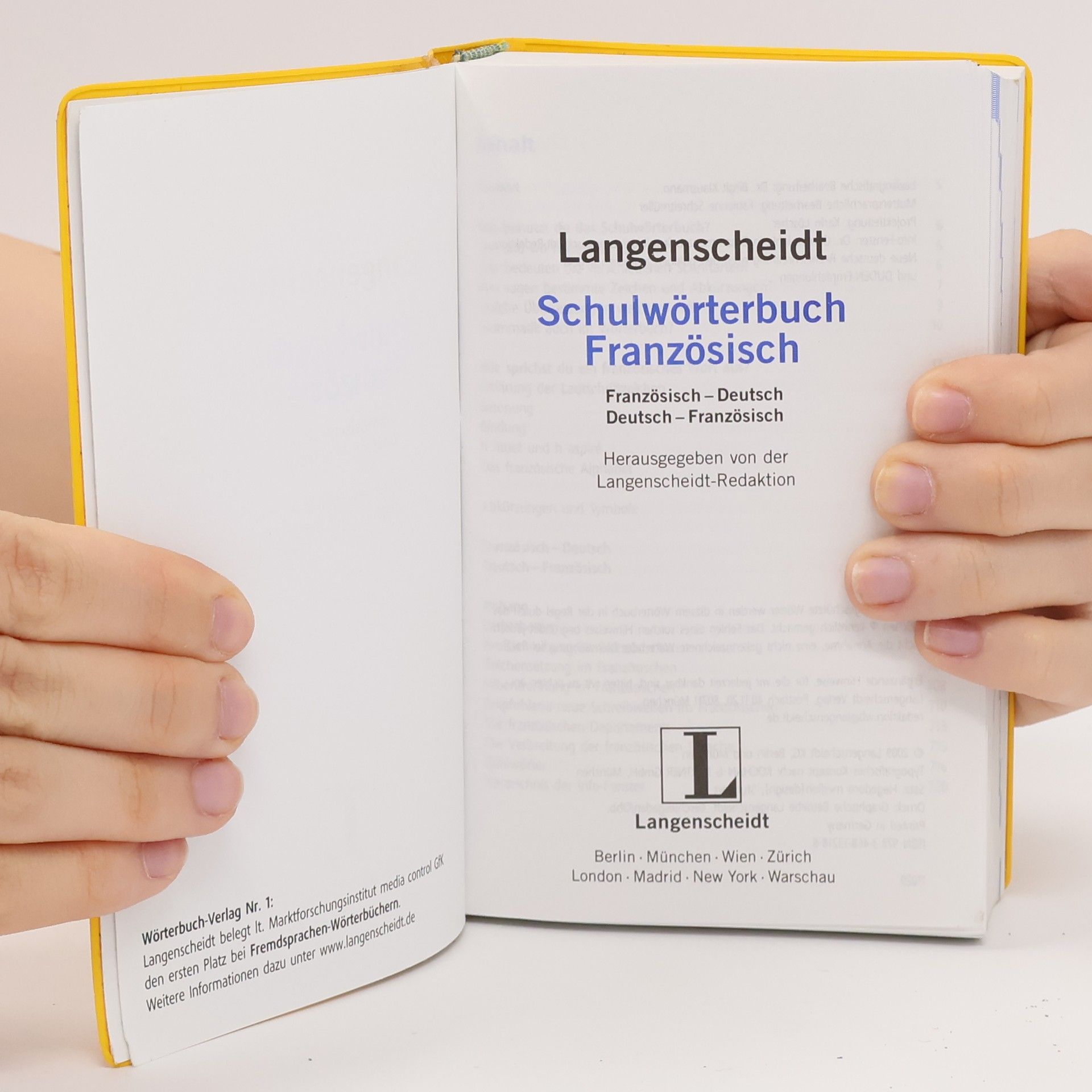 Birgit Klausmann Langenscheidt, Schulwörterbuch Französisch