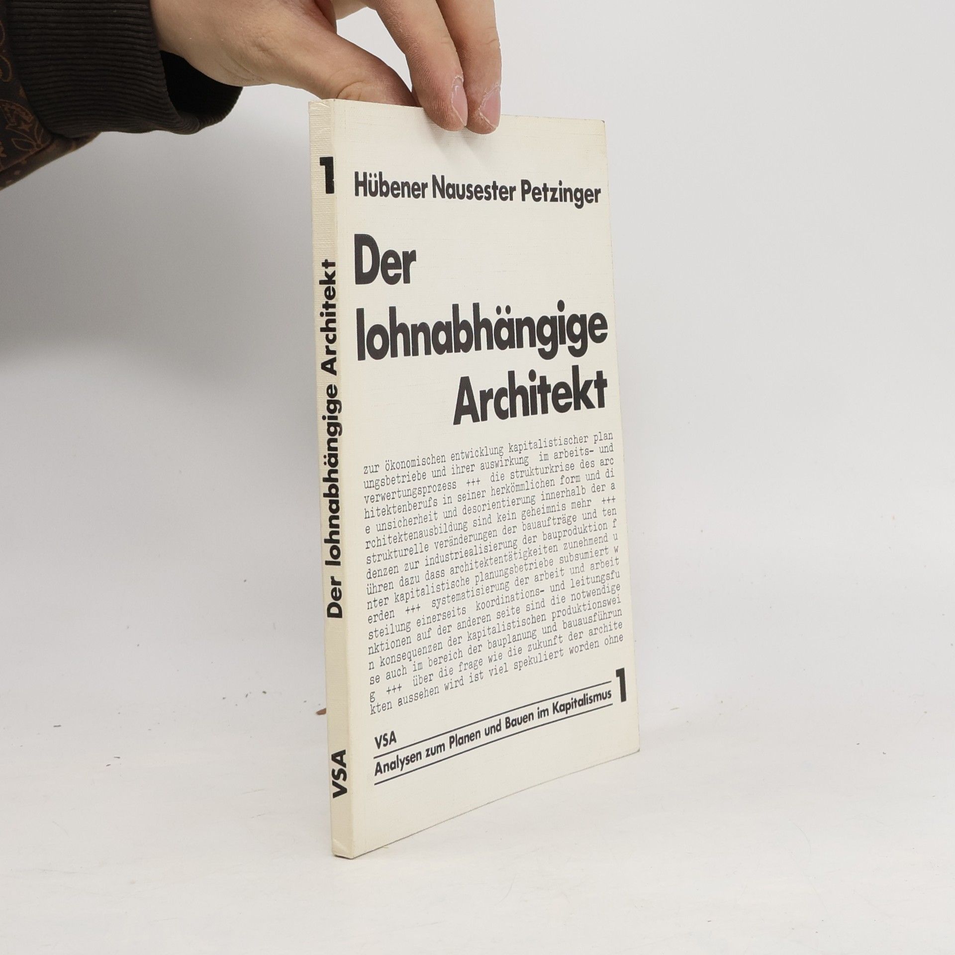 Gabriele Hübener Der lohnabhängige Architekt