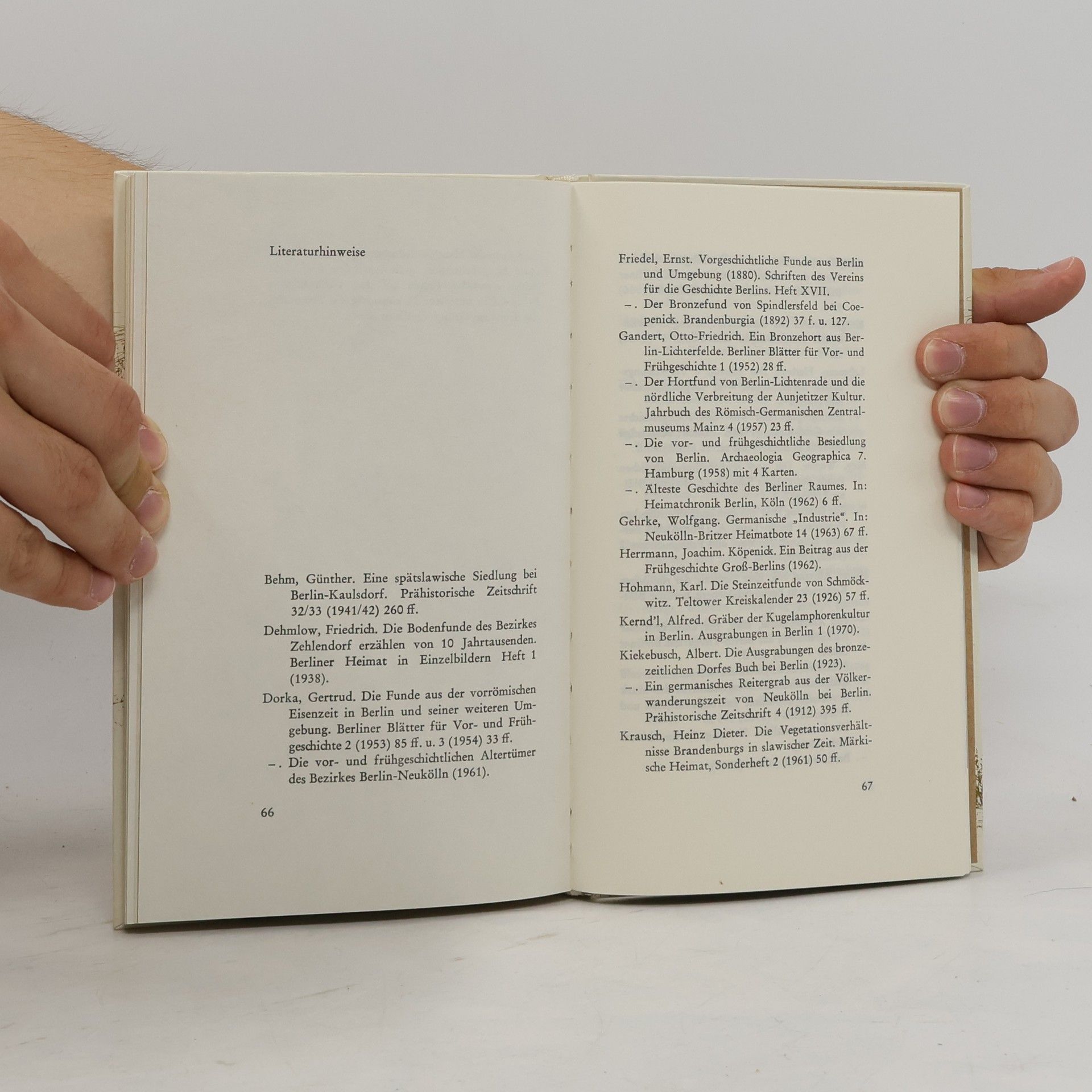Adriaan von Müller Berlins Urgeschichte