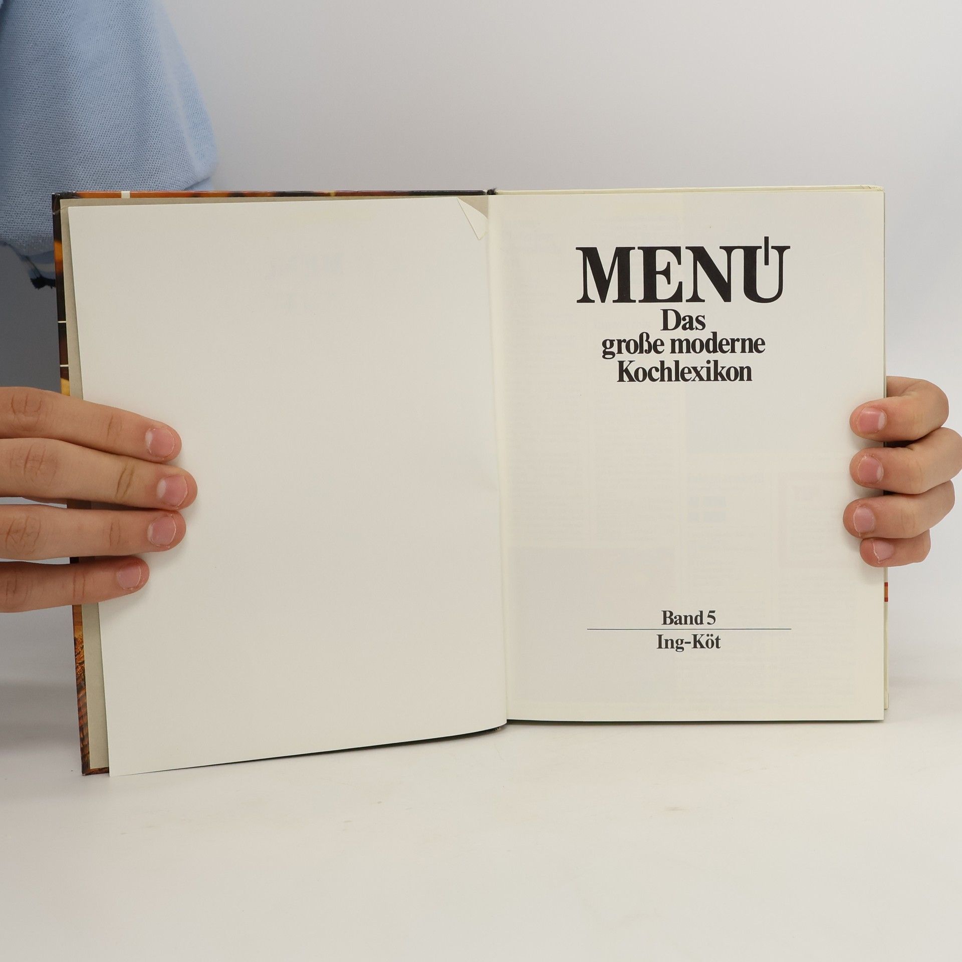 Autorenkollektiv Menü. Das große moderne Kochlexikon 5. Ing-Köt