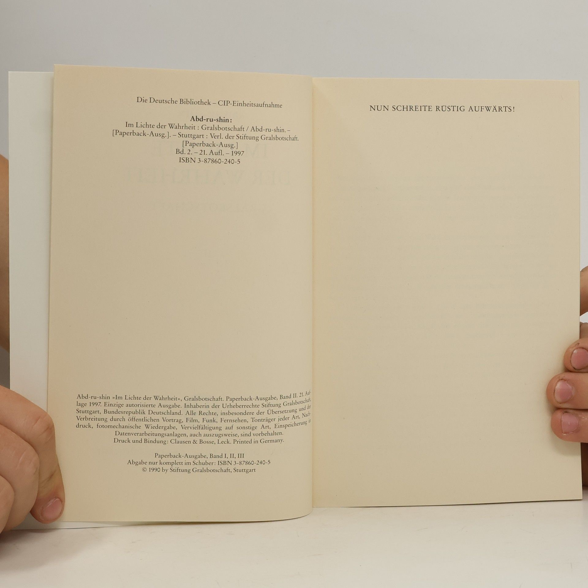Abd Ru Shin Im Lichte der Wahrheit I-III
