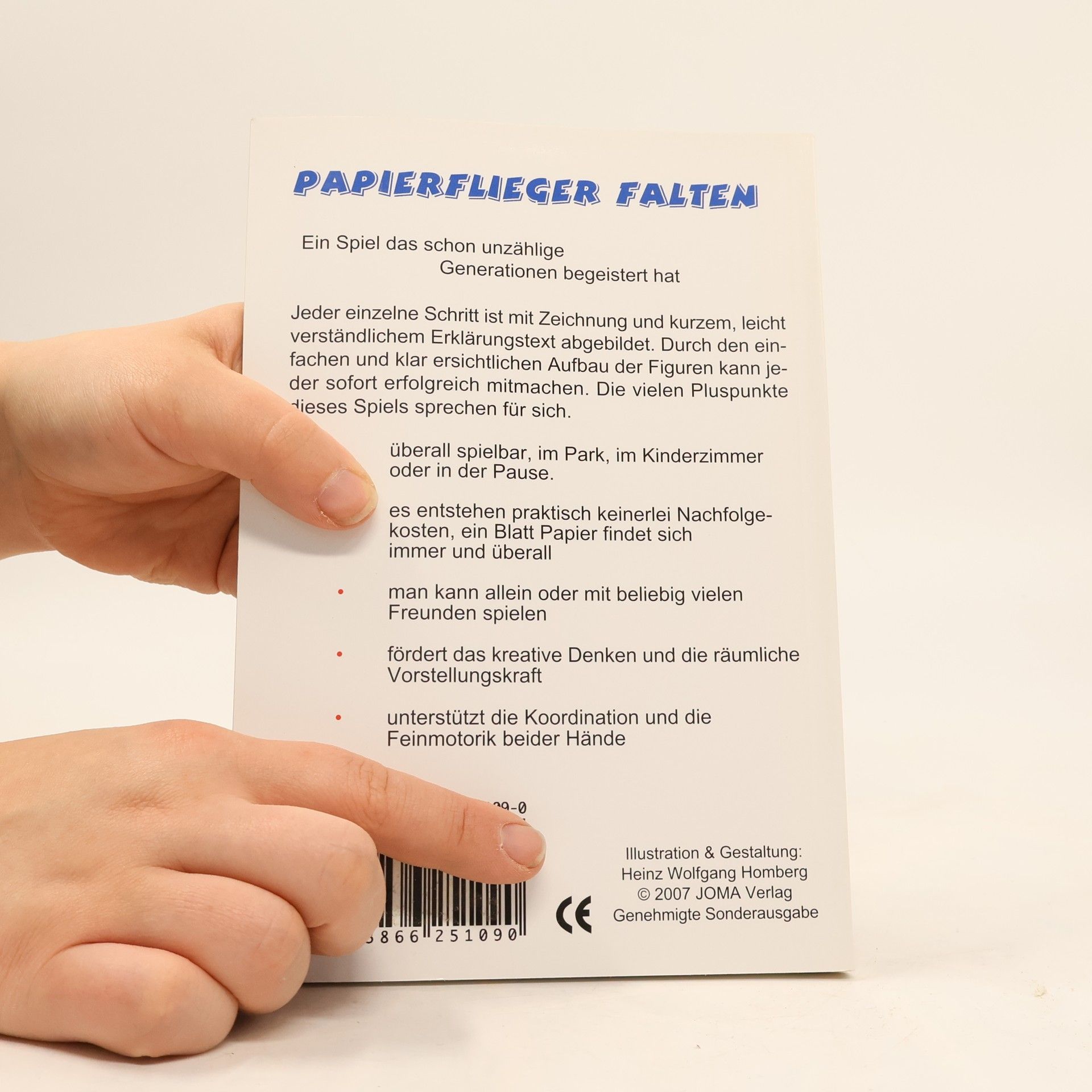 Heinz Wolfgang Homberg Papierflieger Falten