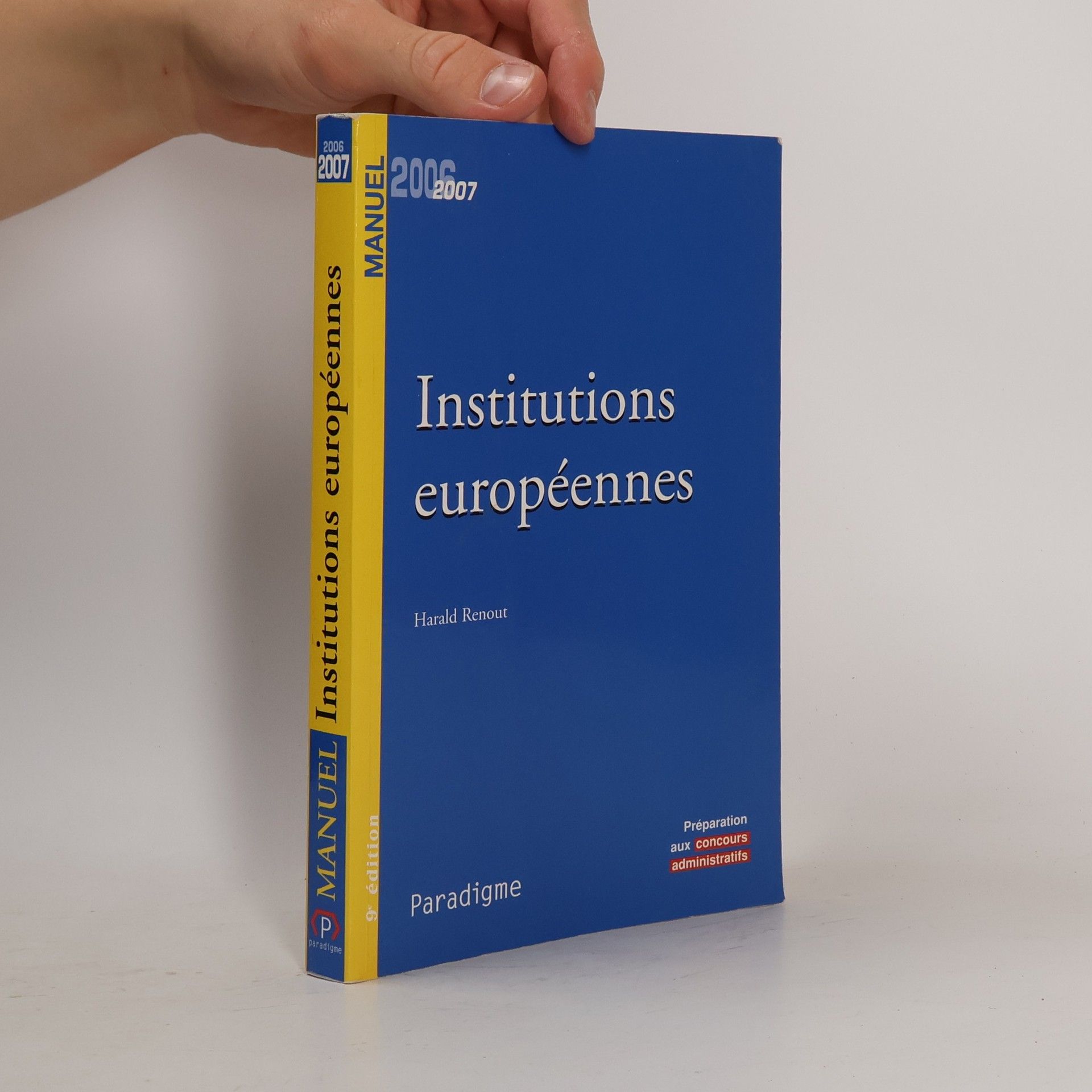 Harald Renout Institutions européennes