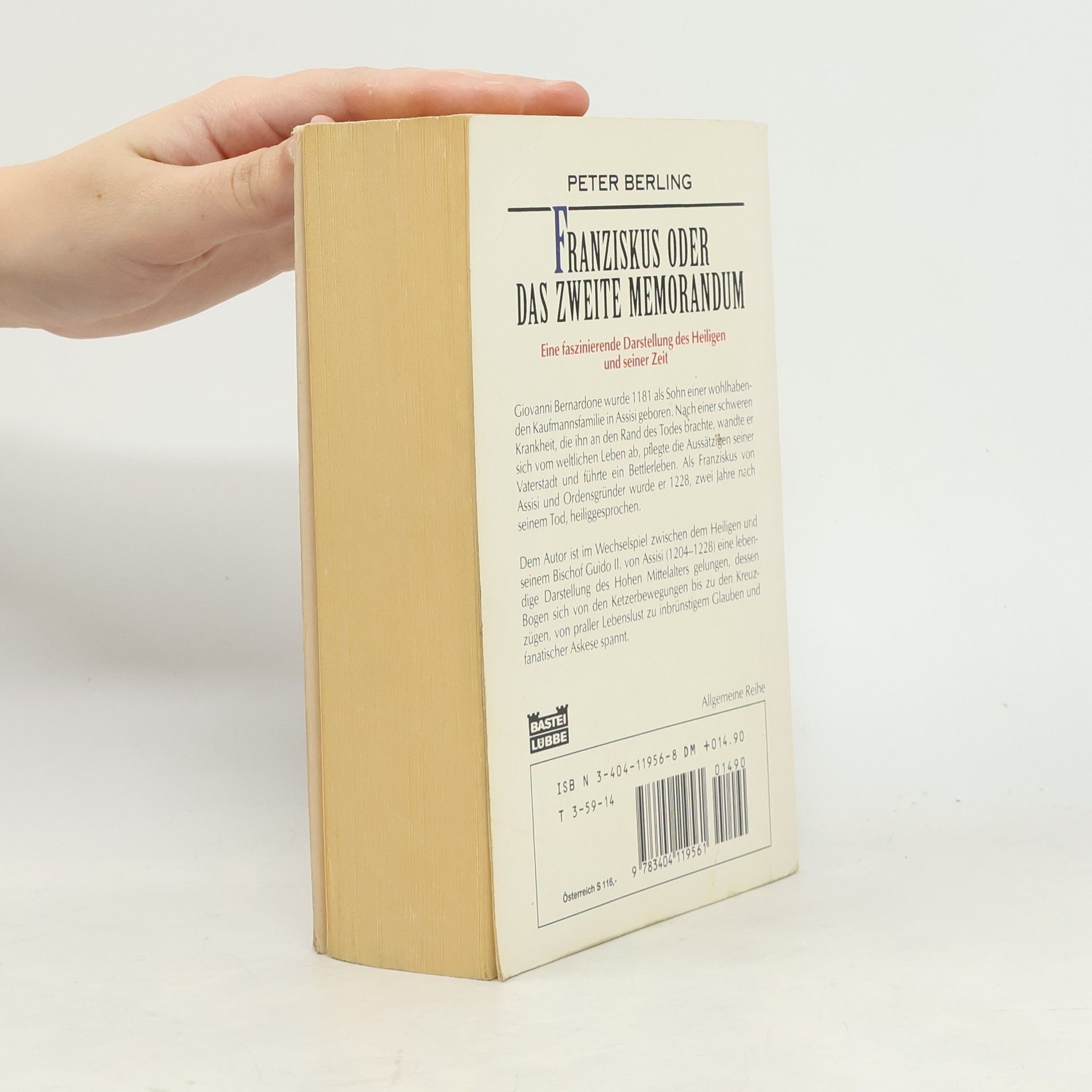 Peter Berling Franziskus oder das zweite Memorandum