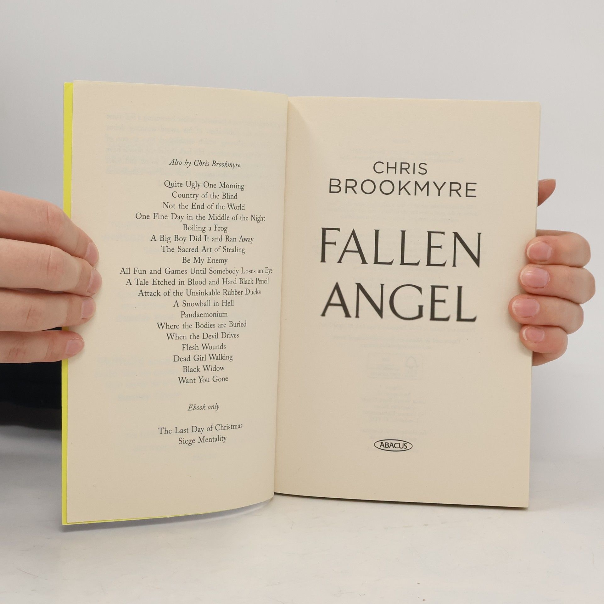 Christopher Brookmyre Fallen Angel