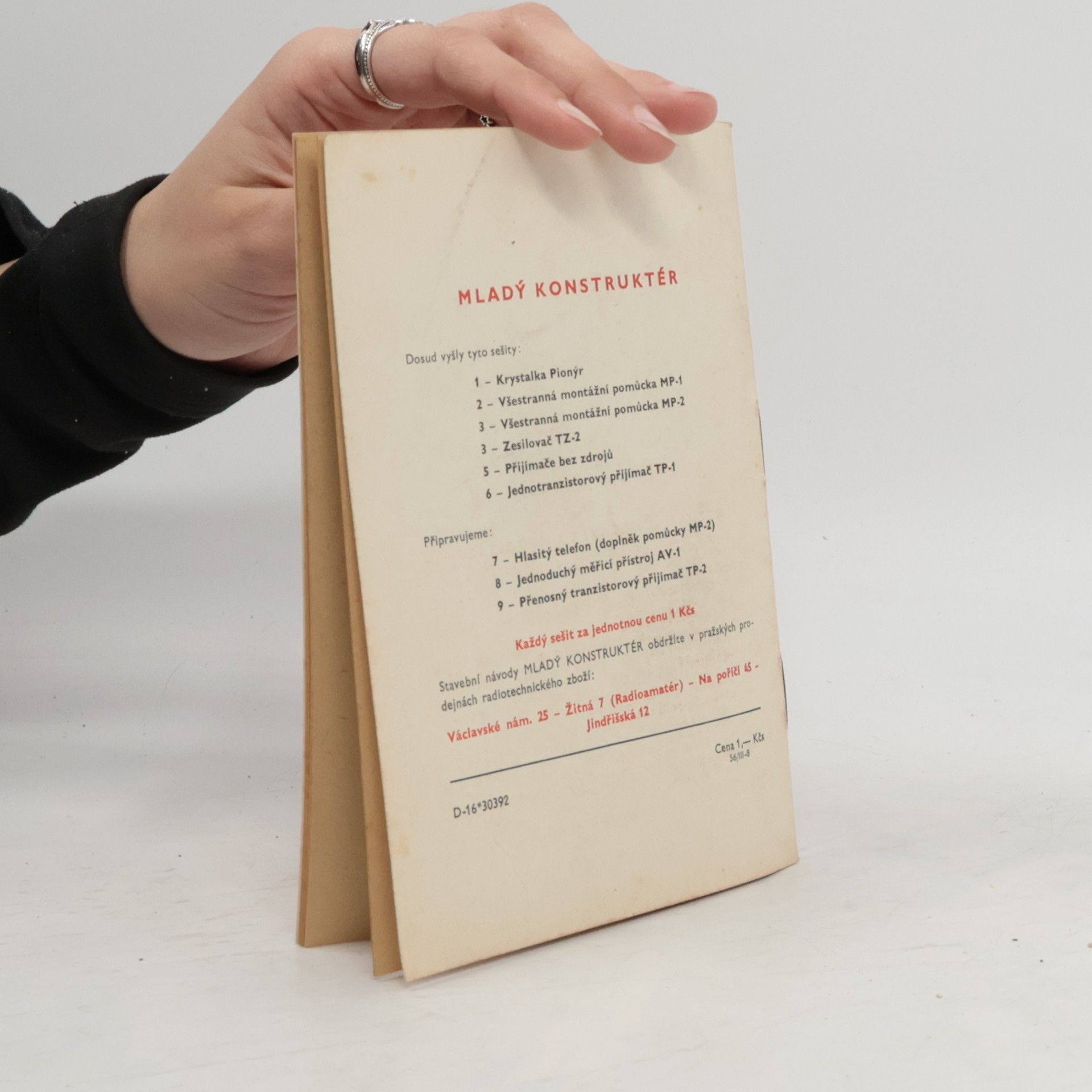 Collectif d'auteurs Jednotranzistorový přijímač TP-1