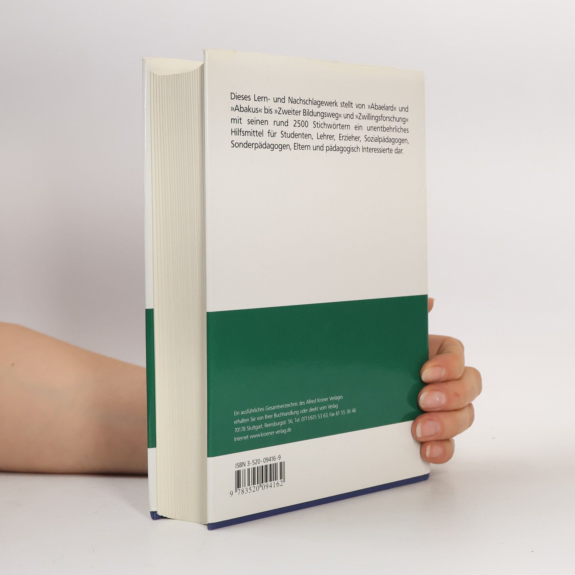 Winfried Böhm Wörterbuch der Pädagogik