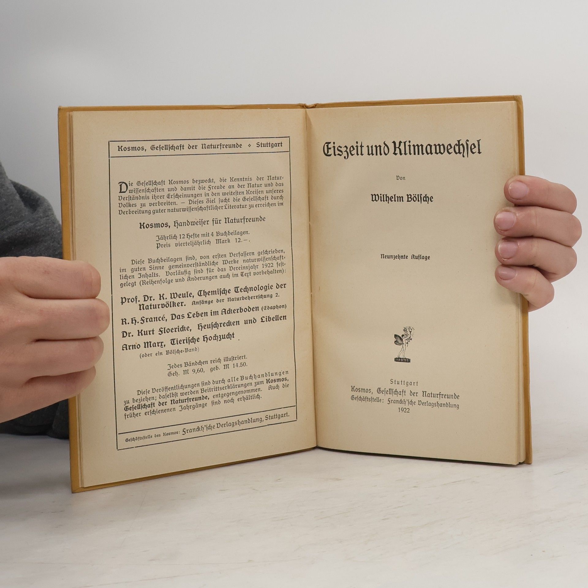 Wilhelm Bölsche Eiszeit und Klimawechsel