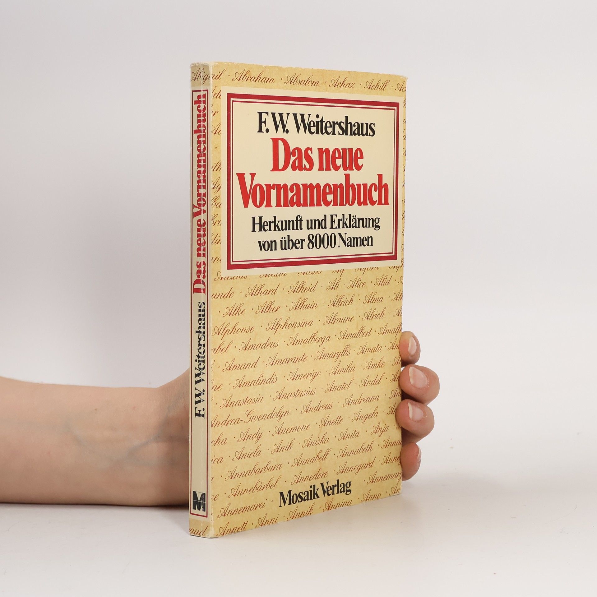 Friedrich Wilhelm Weitershaus Das neue Vornamenbuch