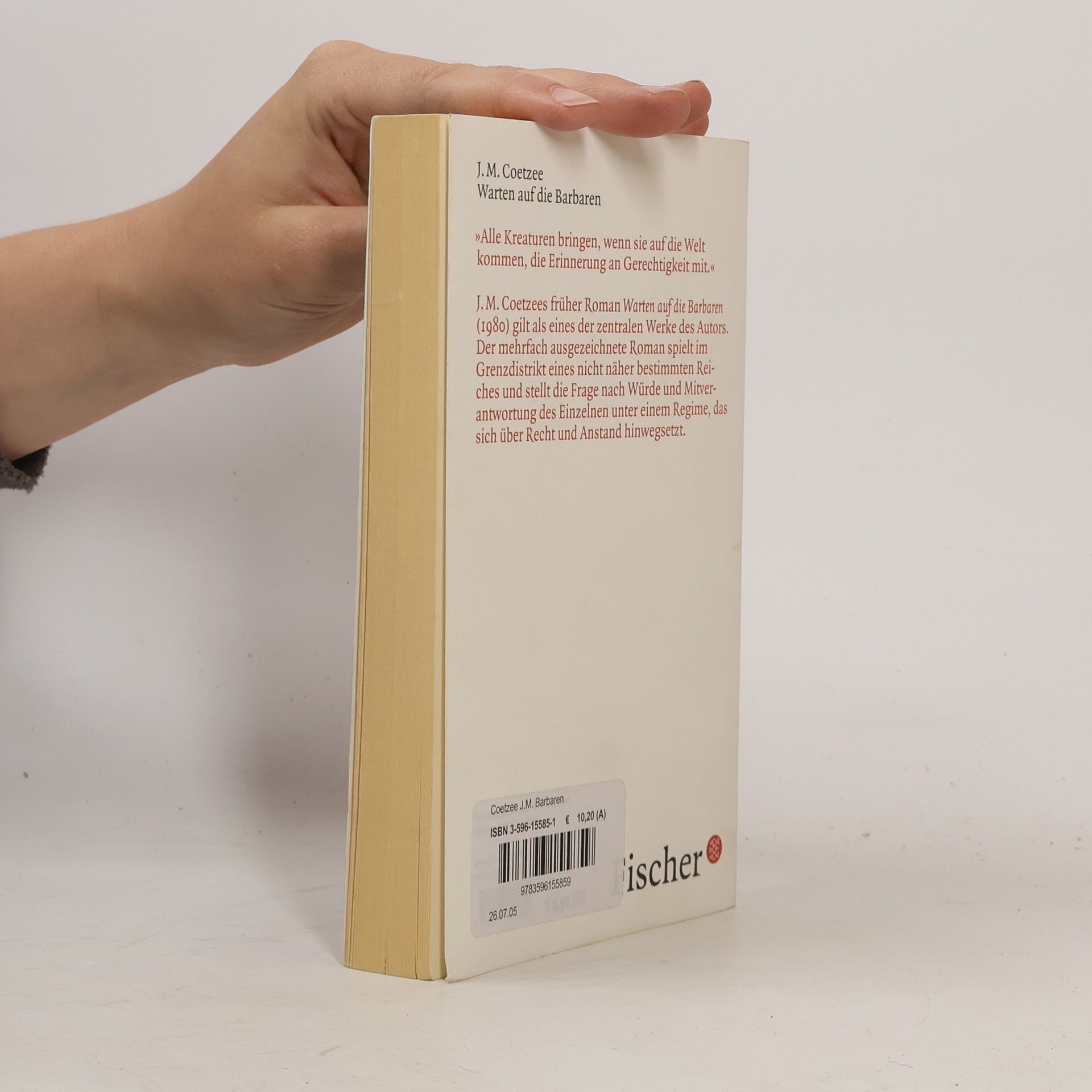 J. M. Coetzee Warten auf die Barbaren