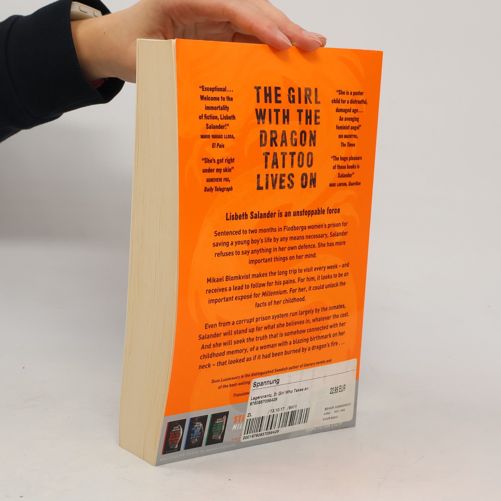 David Lagercrantz The Girl Who Takes an Eye for an Eye