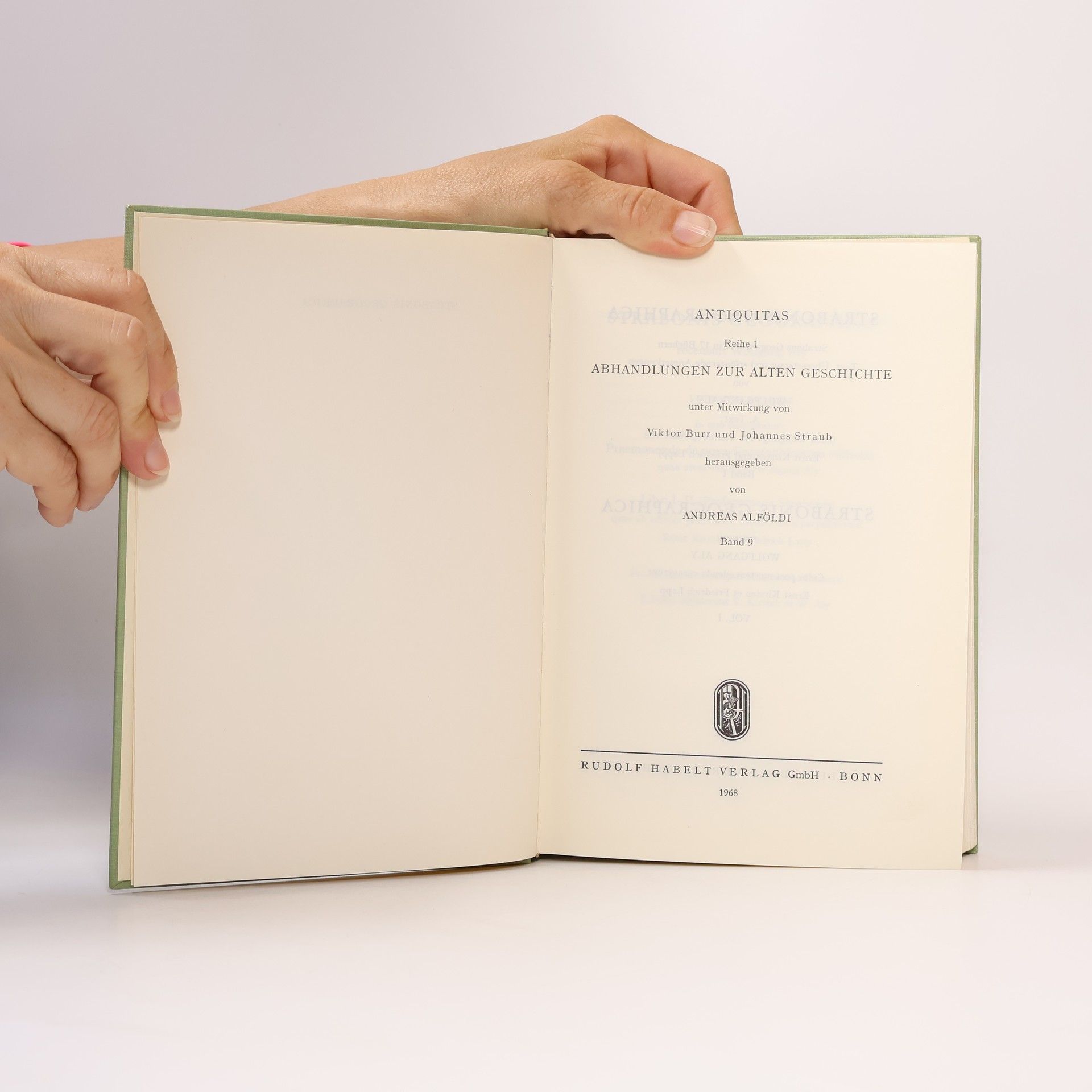 Wolfgang Aly Strabonis Geographica. Volumen primum