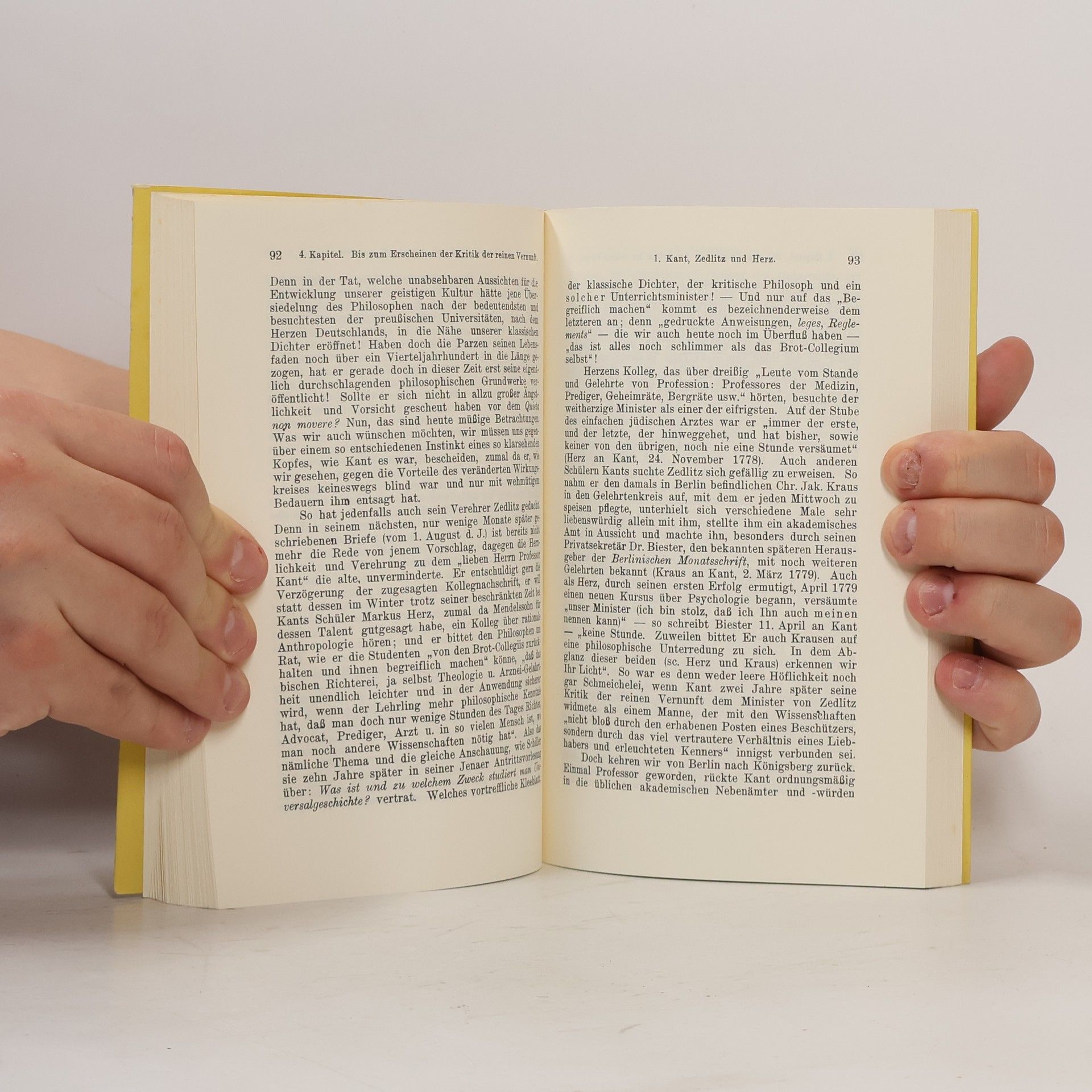 Karl Vorländer Philosophische Bibliothek - 126: Immanuel Kants Leben