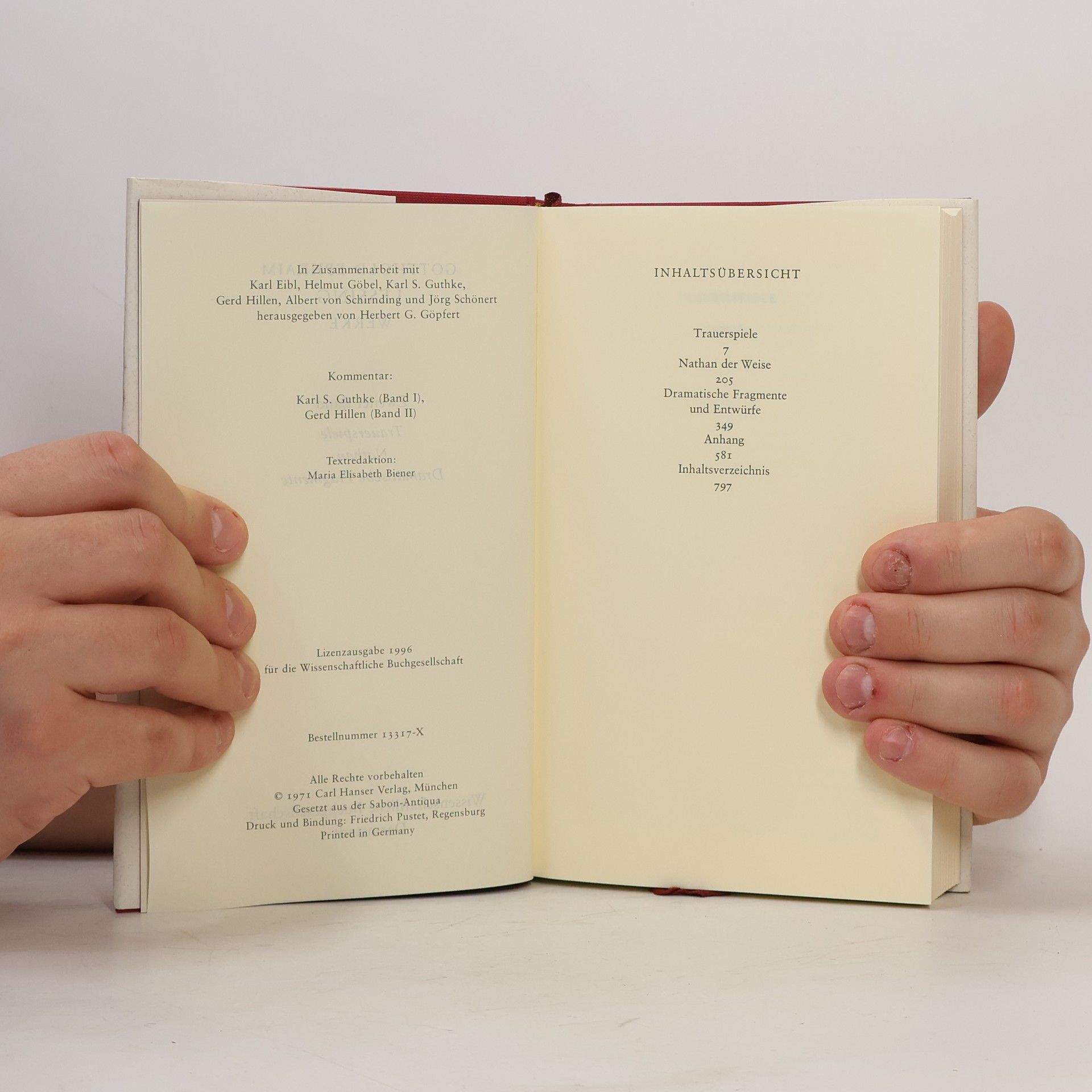 Gotthold Ephraim Lessing Werke II