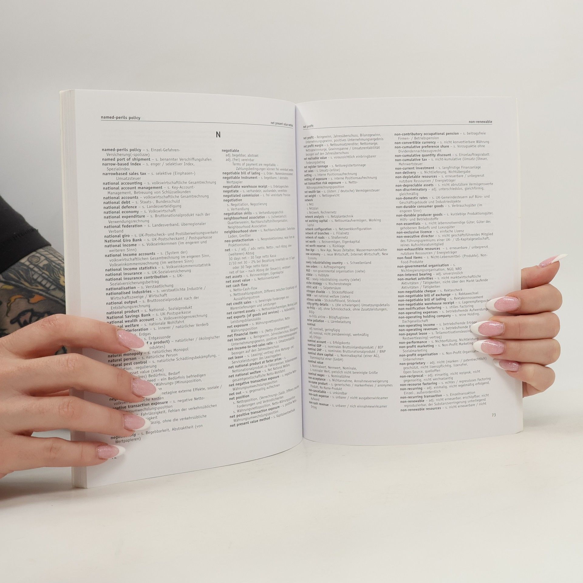Wolfgang Obenaus Dictionary and User's Guide to the New Handbook of Business English