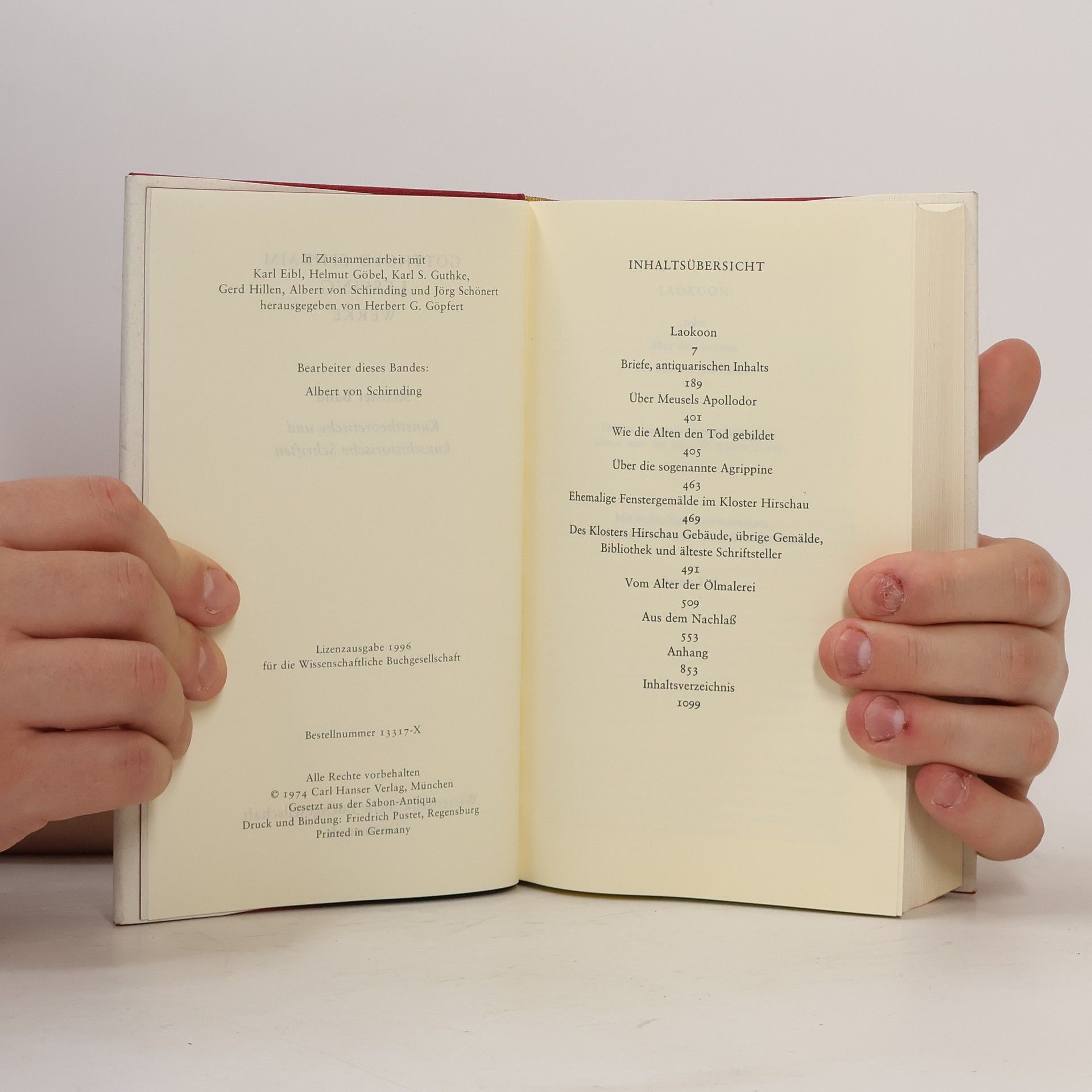 Gotthold Ephraim Lessing Werke VI