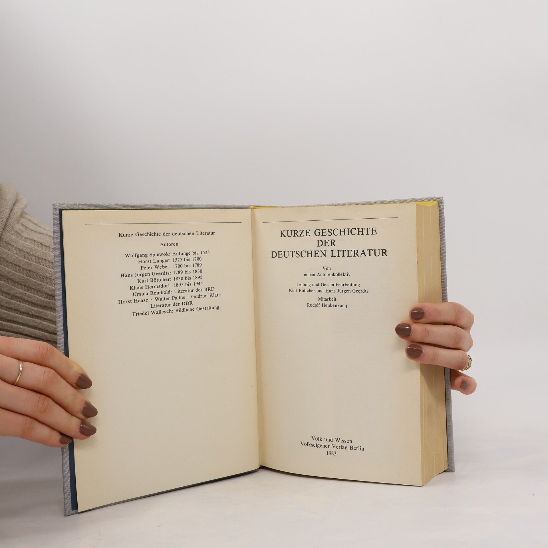 Autorenkollektiv Kurze Geschichte der Deutschen Literatur