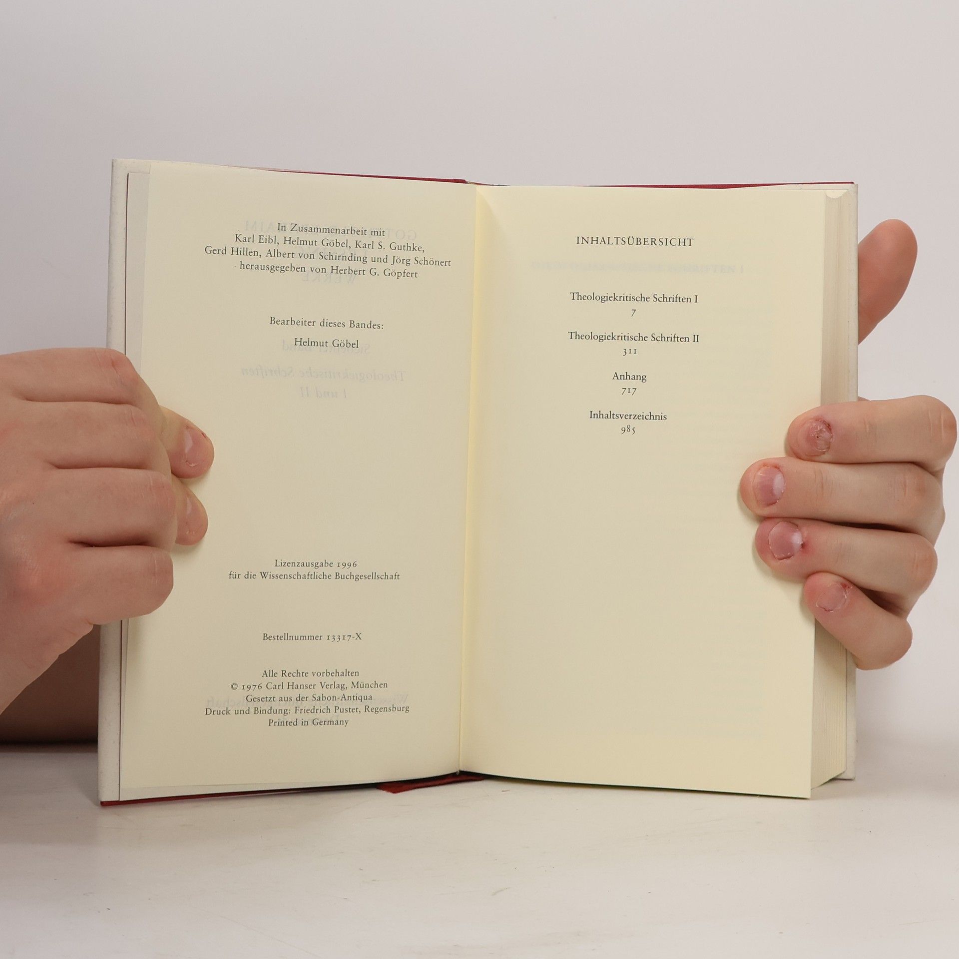 Gotthold Ephraim Lessing Werke VII