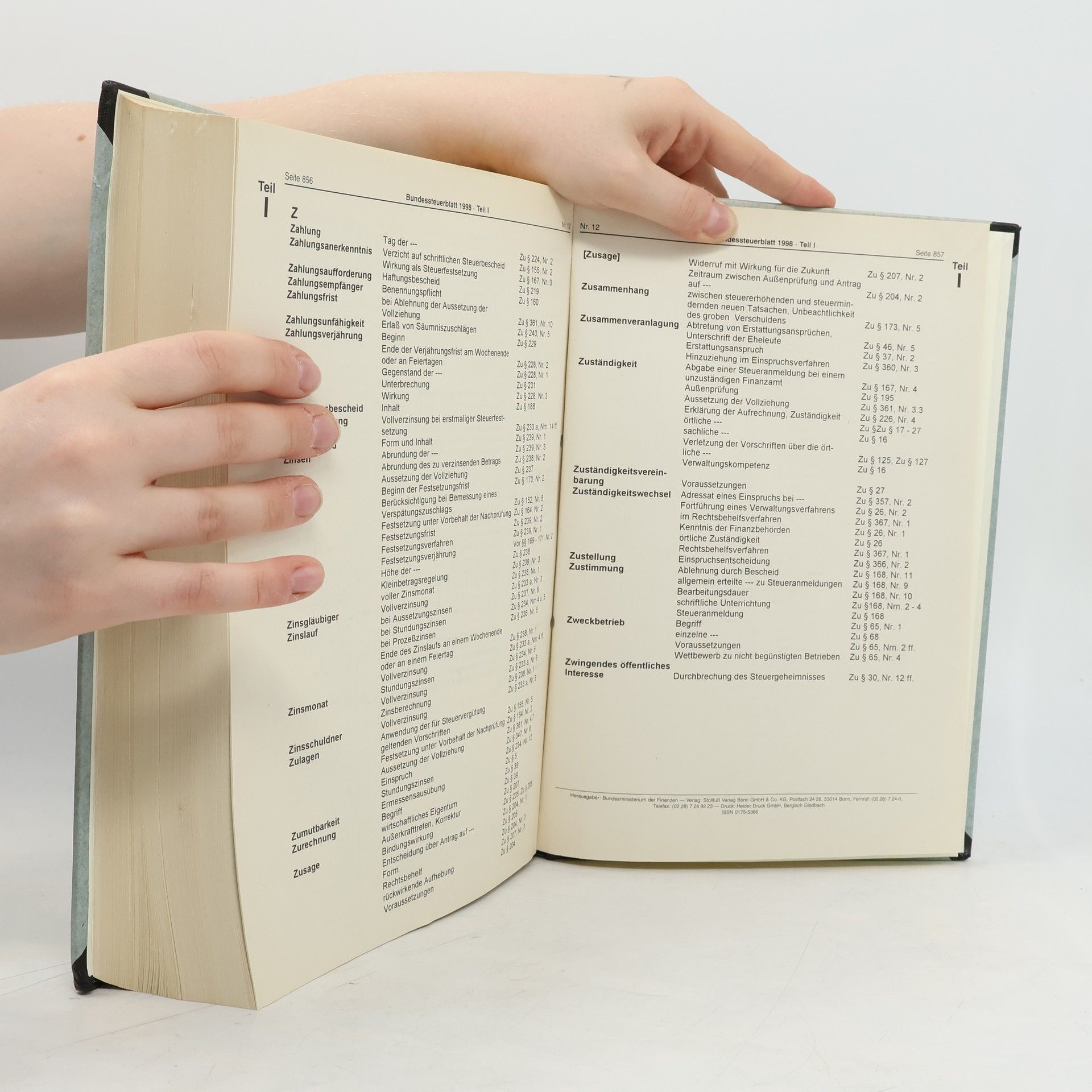 Autores varios Bundessteuerblatt 1