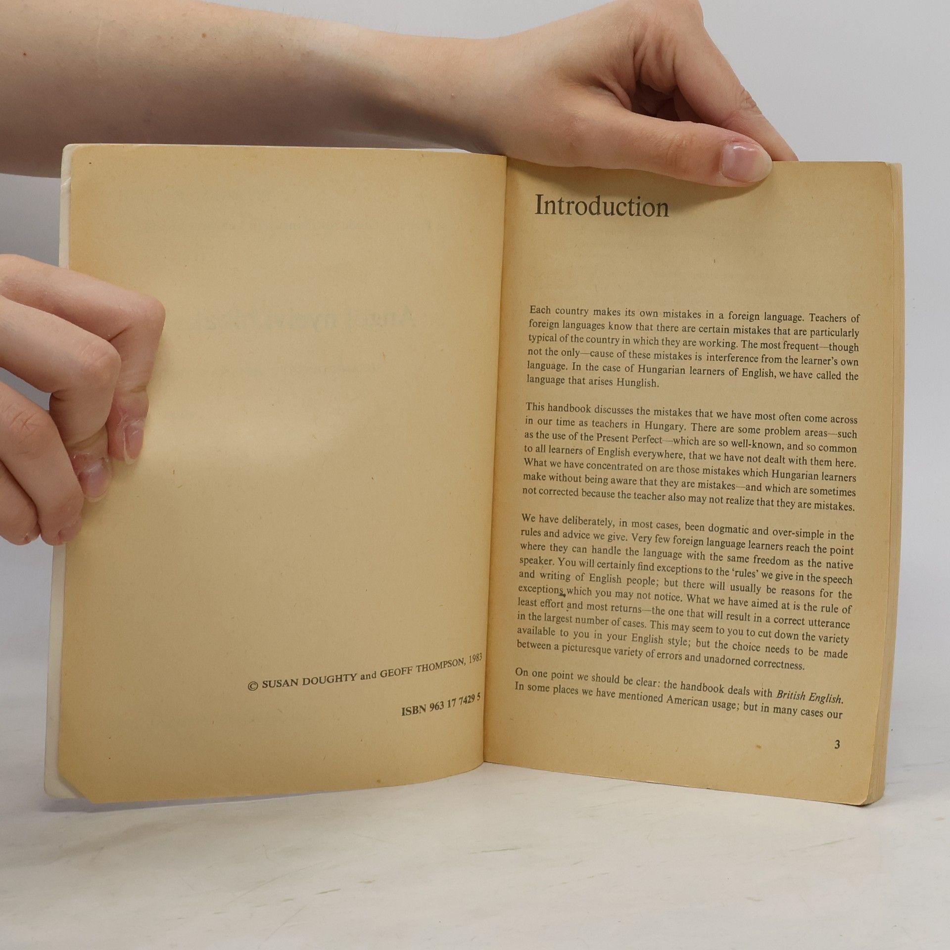 Susan Doughty Problem English